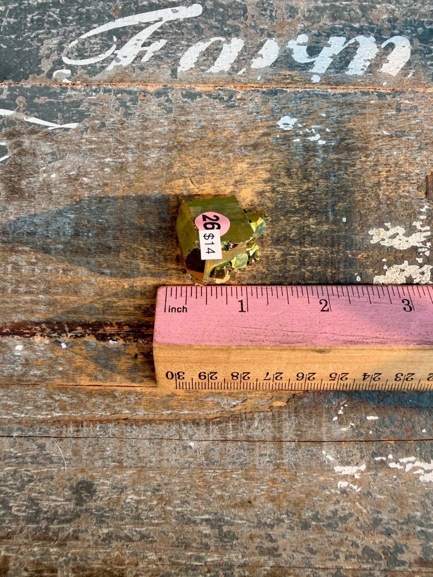 Gorgeous Cubic Pyrite with Natural Rainbow Iridescence from Indonesia | Opt 26