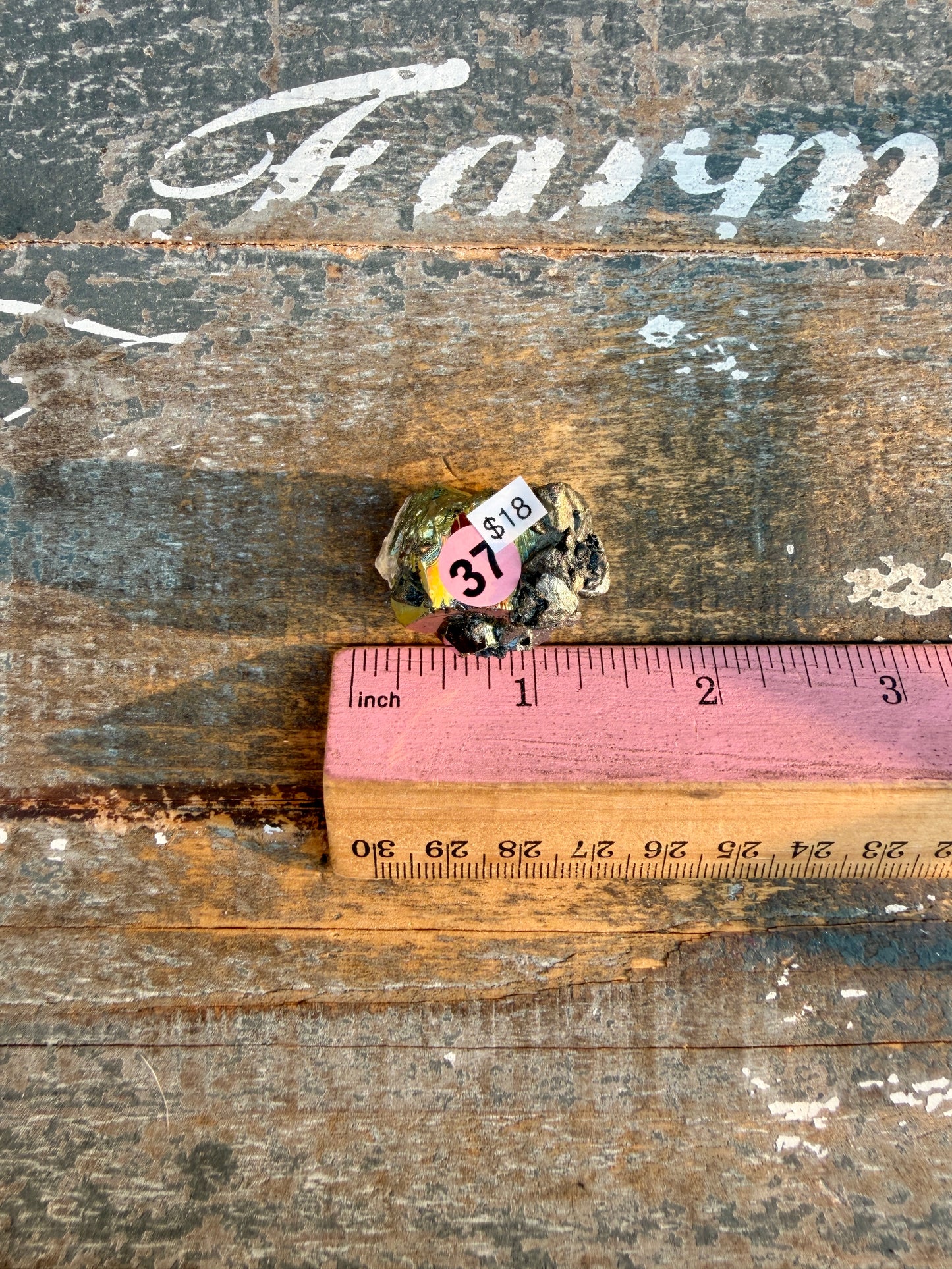 Gorgeous Cubic Pyrite with Natural Rainbow Iridescence from Indonesia | Opt 37