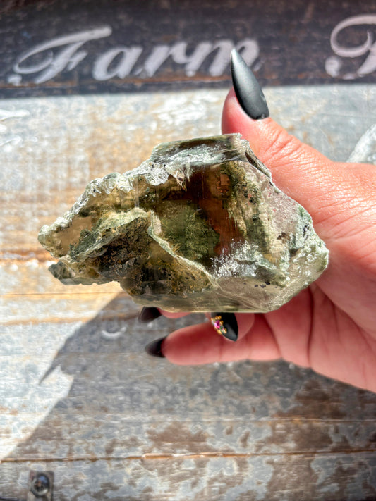Rare High-Altitude Himalayan Quartz with Chlorite Inclusions – Collector’s Piece from India