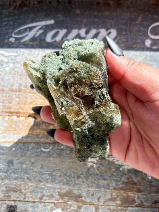 Rare High-Altitude Himalayan Quartz with Chlorite Inclusions – Collector’s Piece from India