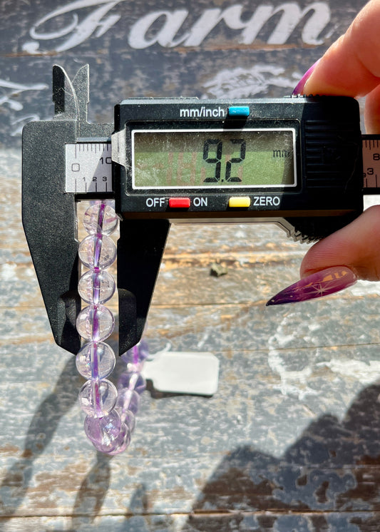 Gorgeous High Quality Collectors Lavender Moon Quartz Bracelet Sourced in Brazil Opt A