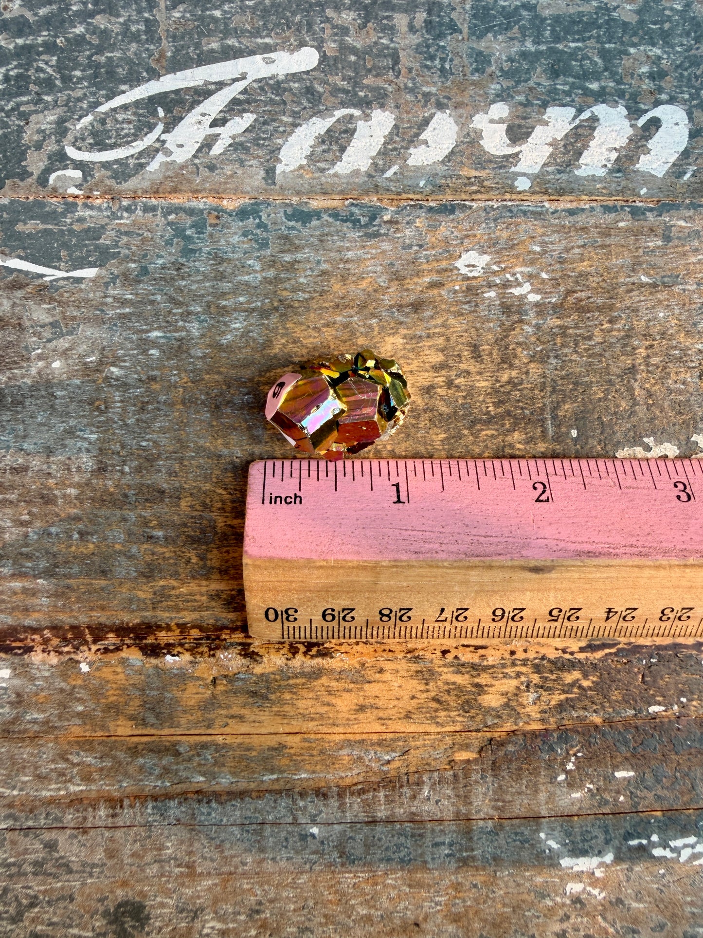 Gorgeous Cubic Pyrite with Natural Rainbow Iridescence from Indonesia | Opt 6