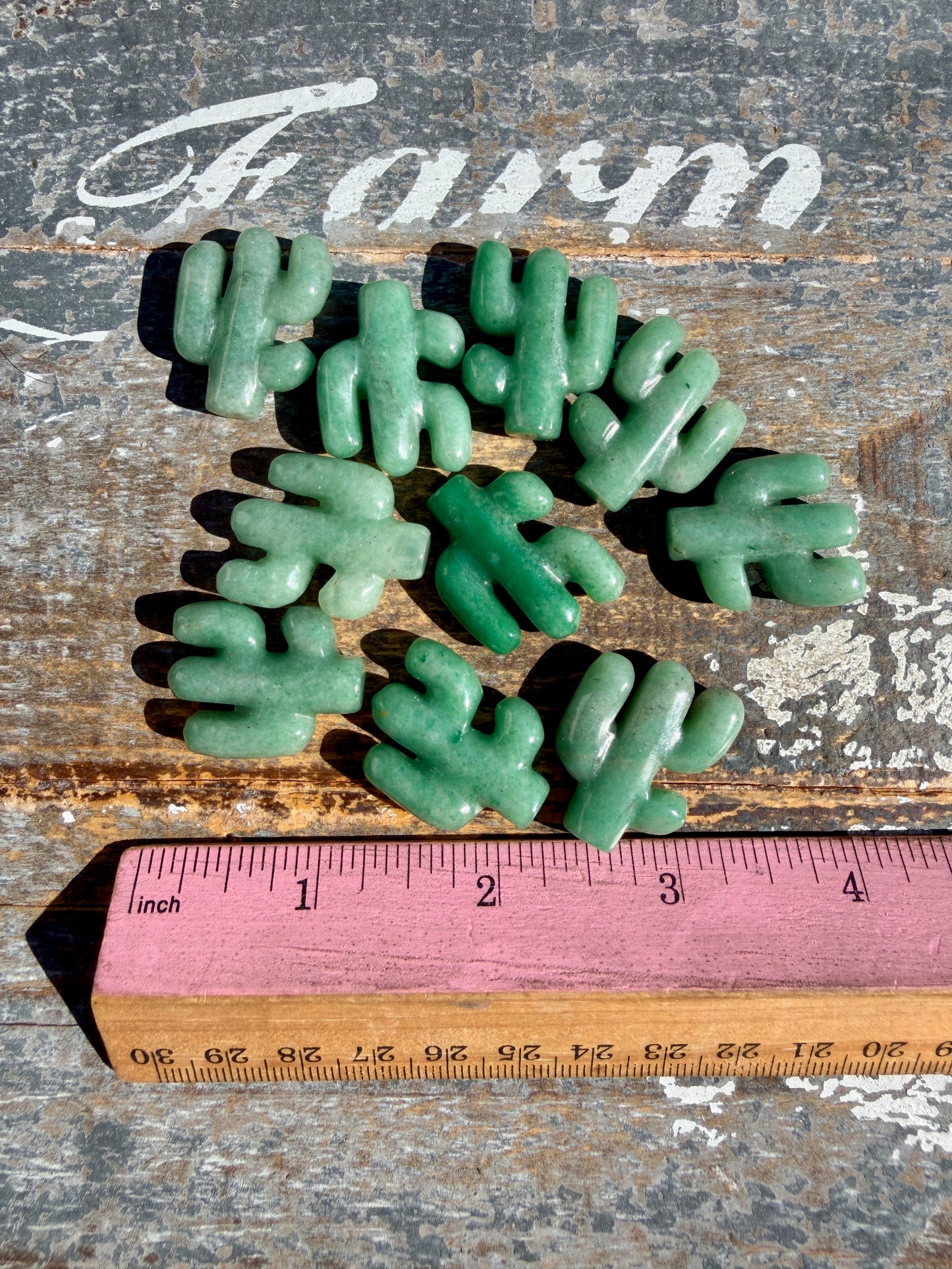 One (1) Adorable Green Aventurine Cactus Carving | Intuitively Chosen