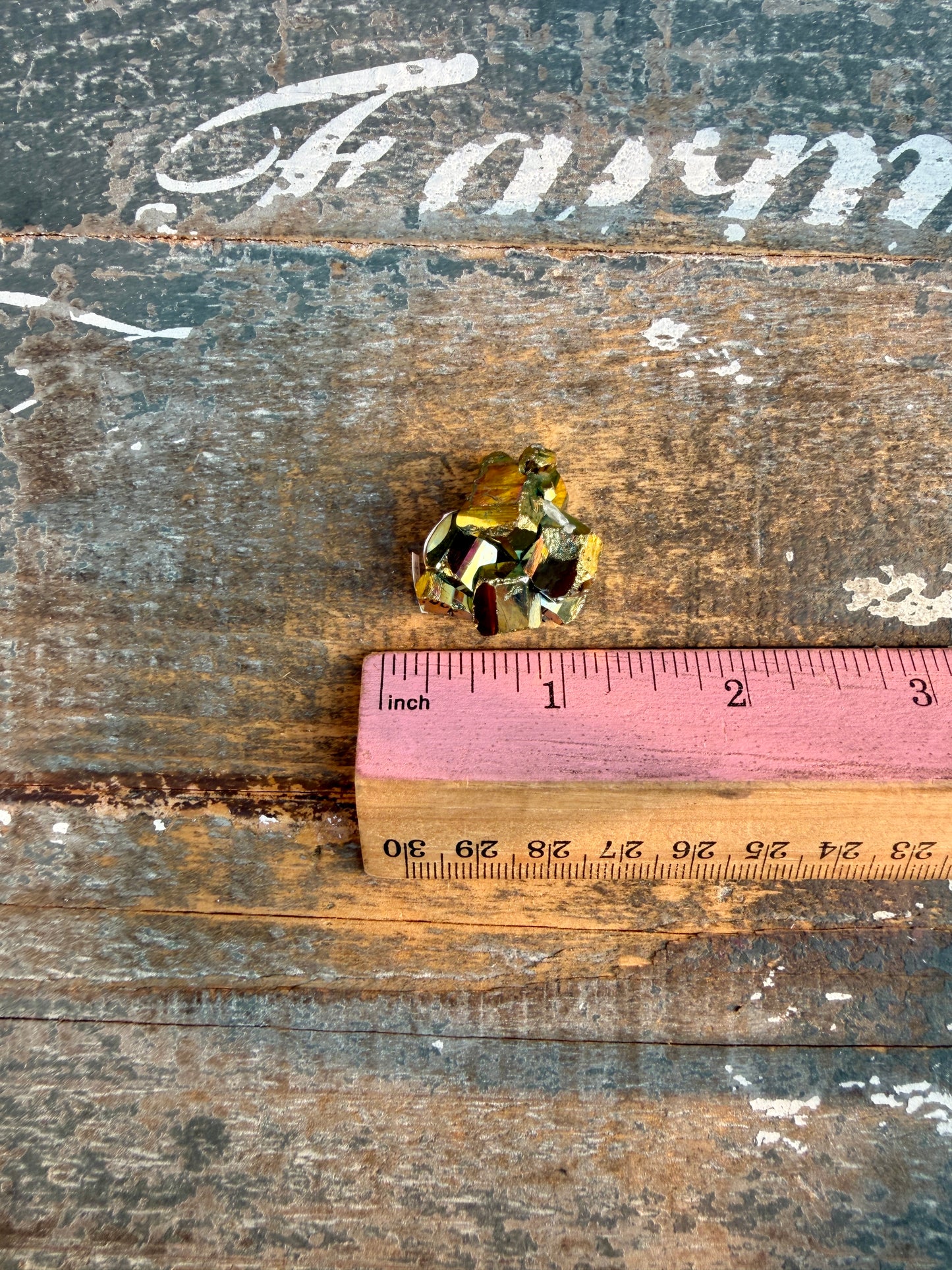 Gorgeous Cubic Pyrite with Natural Rainbow Iridescence from Indonesia | Opt 19