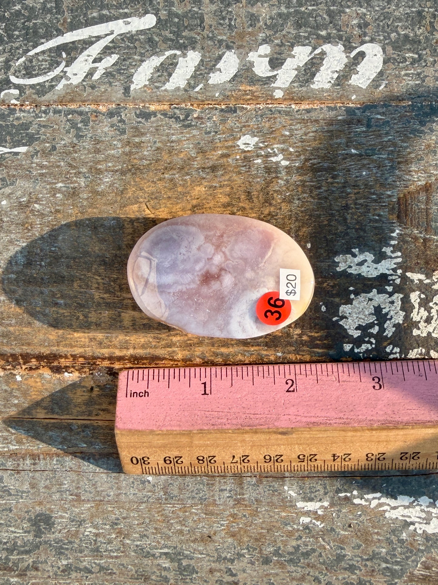 Gorgeous Flower Agate Palm Stone | Opt 36