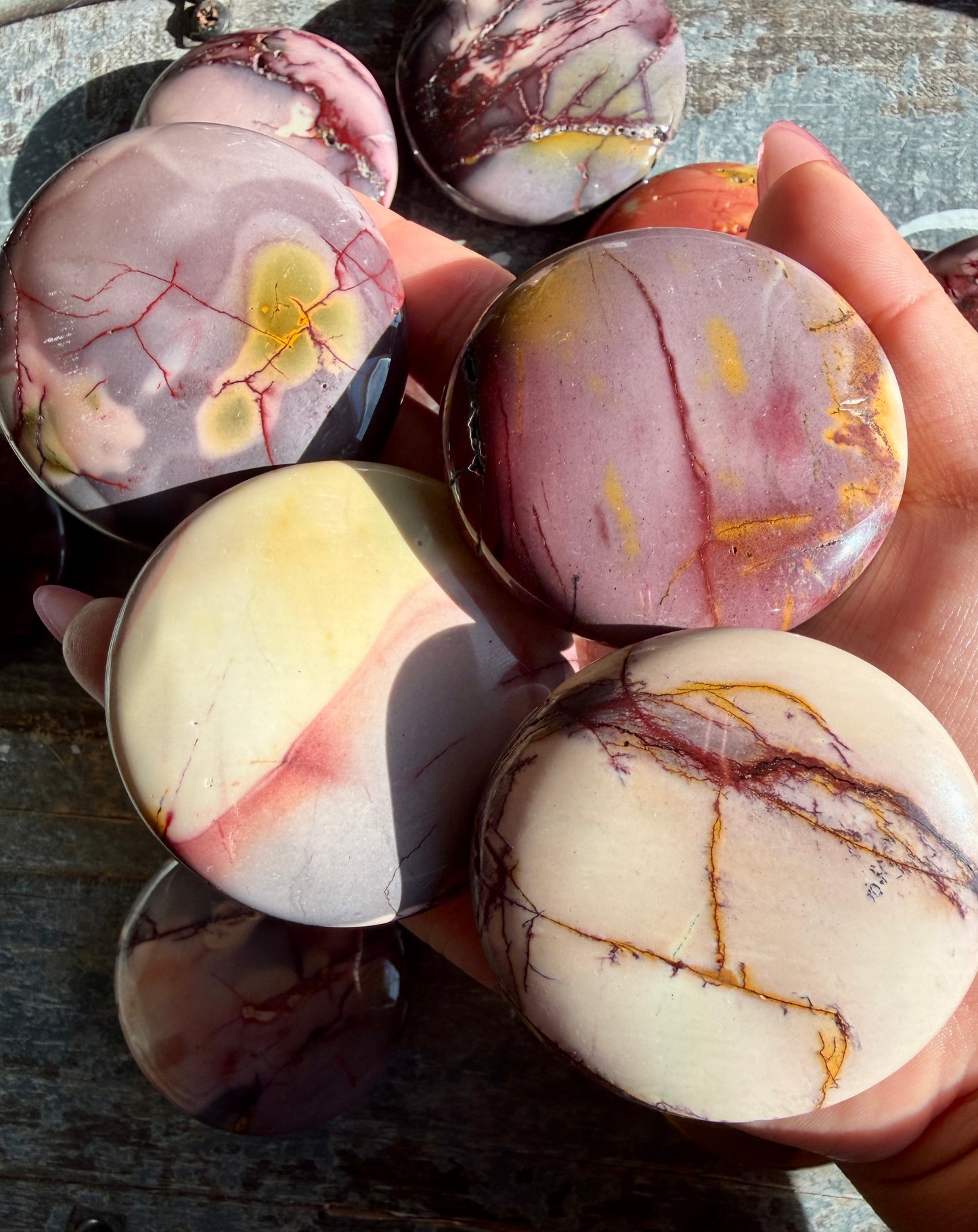 One (1) Colorful Mookaite Medallion