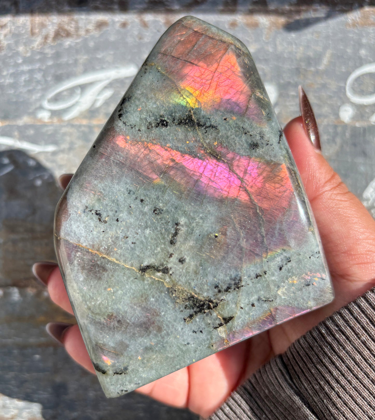 Gorgeous Flashy Labradorite Free Form from Madagascar | Opt A