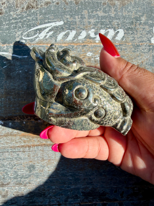 Money Manifestation Pyrite Money Toad | Opt 27