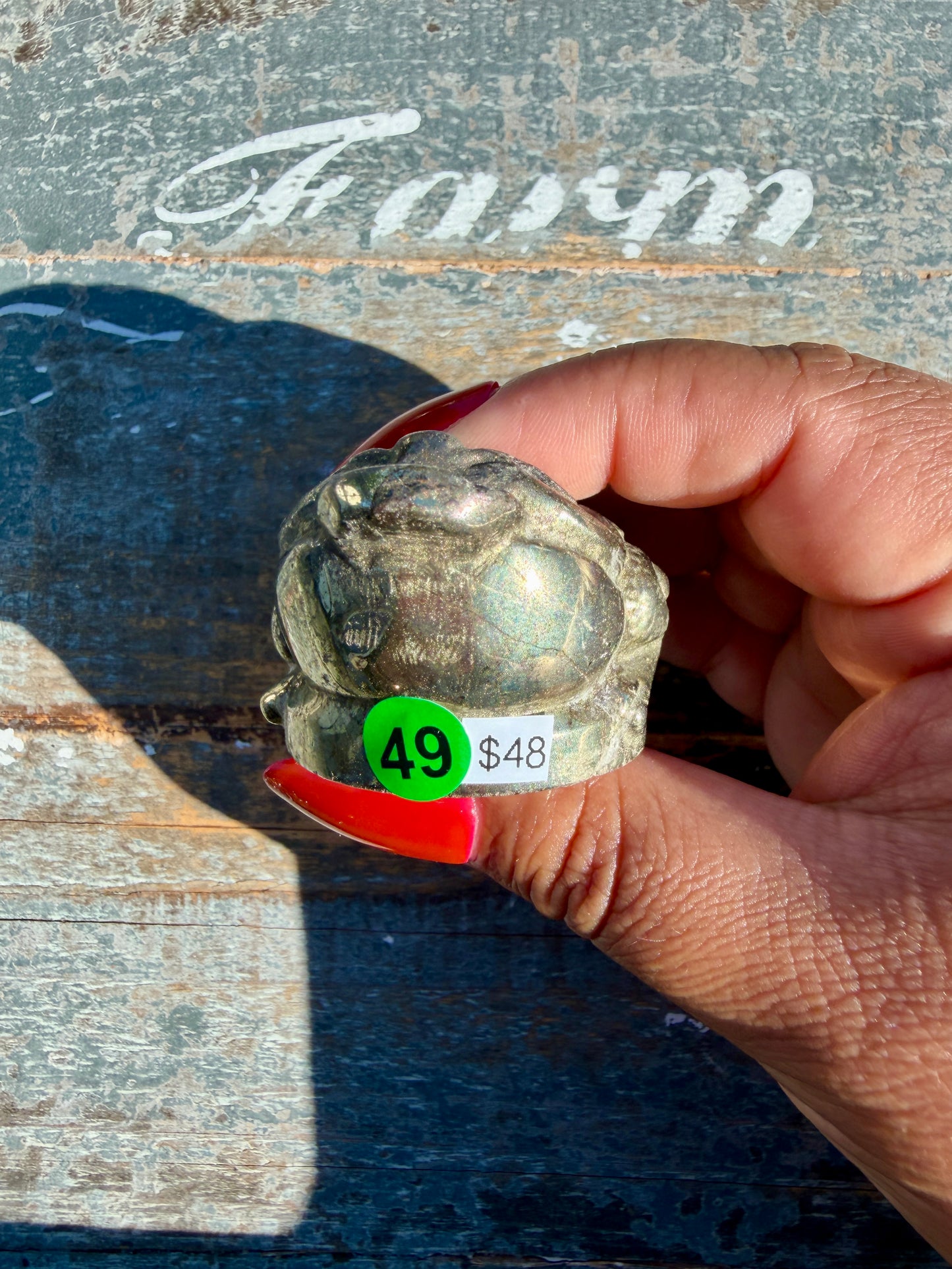 Money Manifestation Pyrite Money Toad | Opt 49