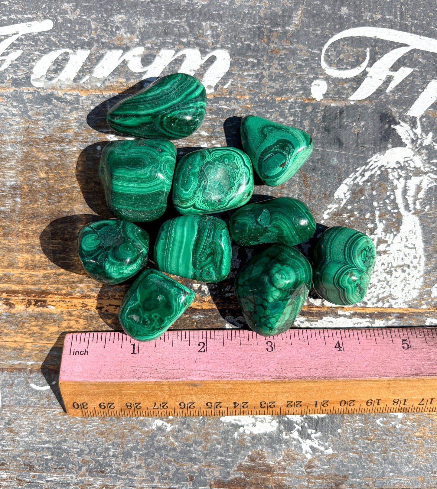 One (1) Malachite Tumble | Intuitvley chosen