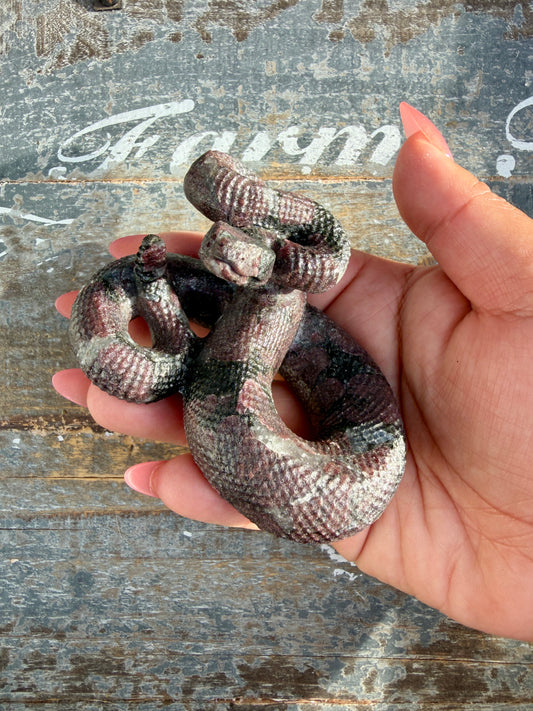 Gorgeous Garnet in Astrophyllite Snake | Opt S