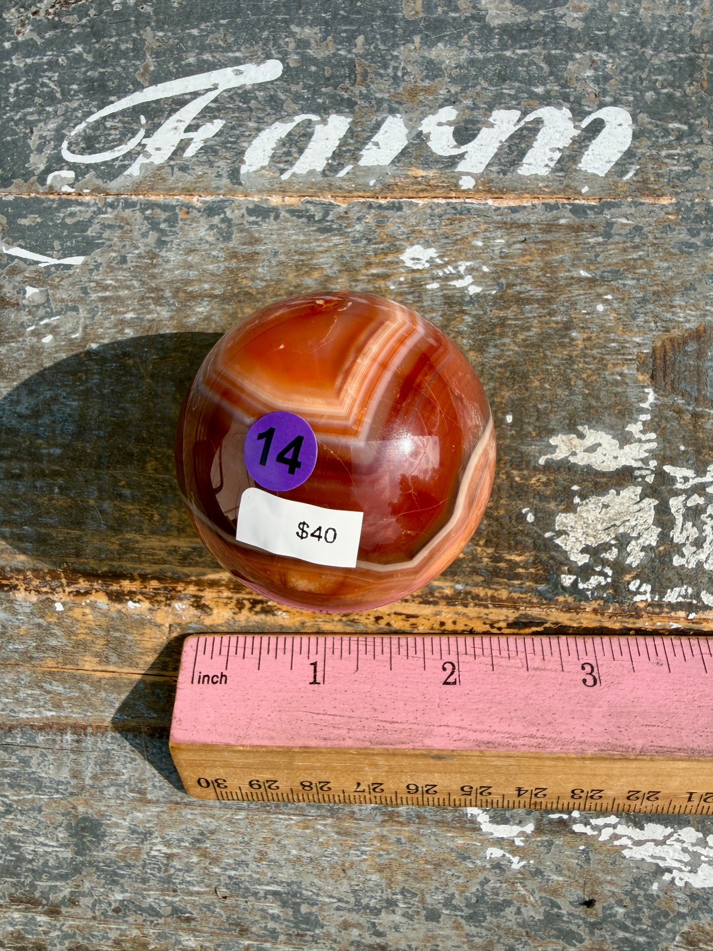 Gorgeous Carnelian/Orca Agate Sphere | Opt 14