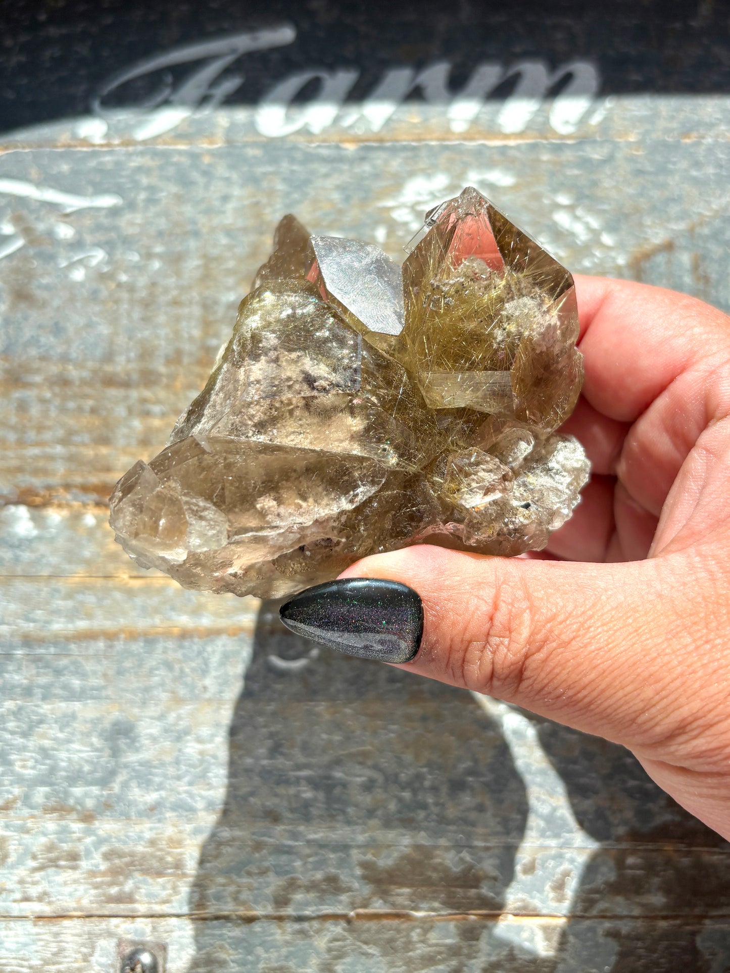 Gorgeous Golden Rutile Cluster from Brazil