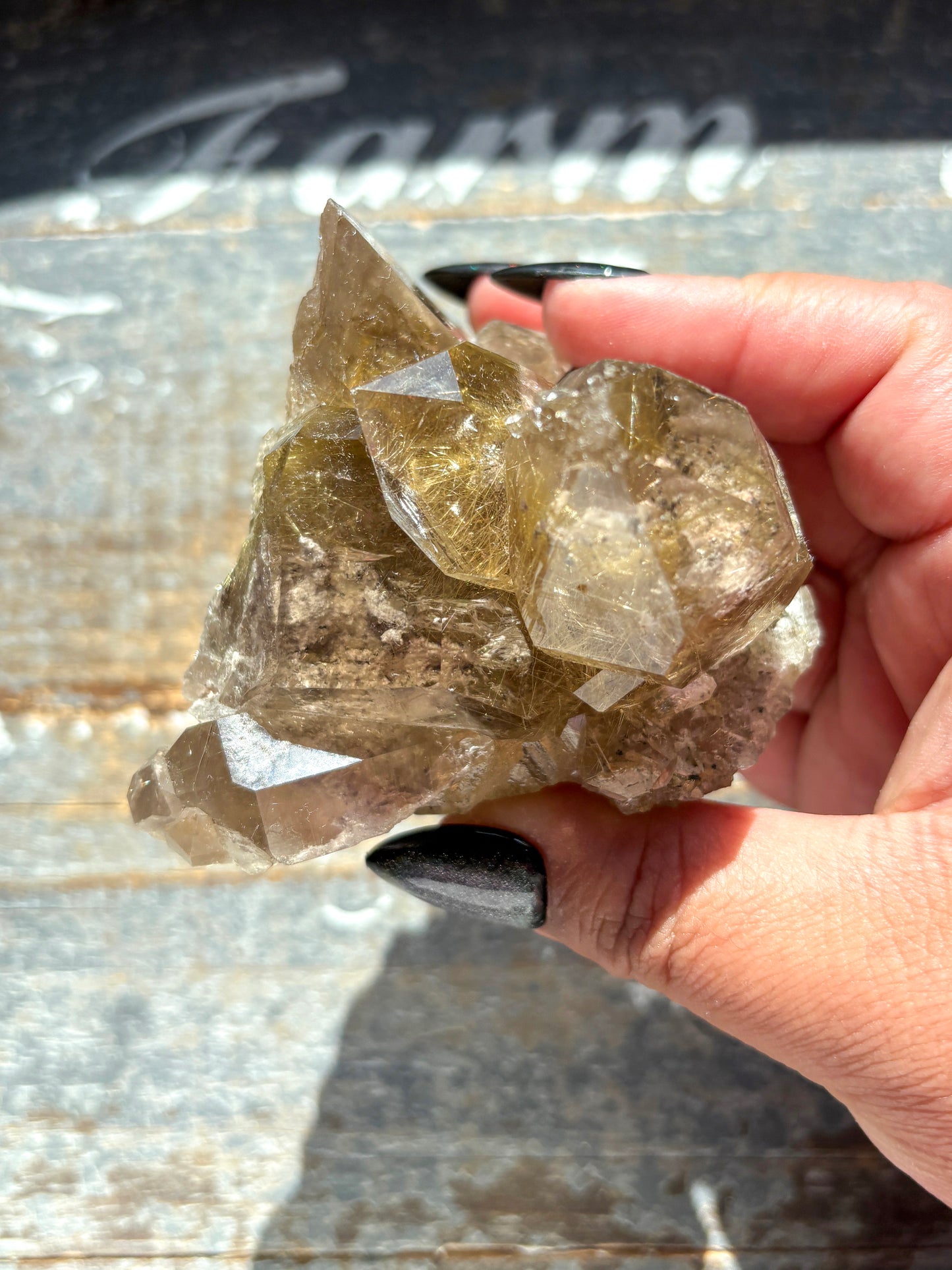 Gorgeous Golden Rutile Cluster from Brazil