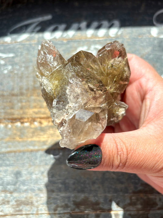Gorgeous Golden Rutile Cluster from Brazil