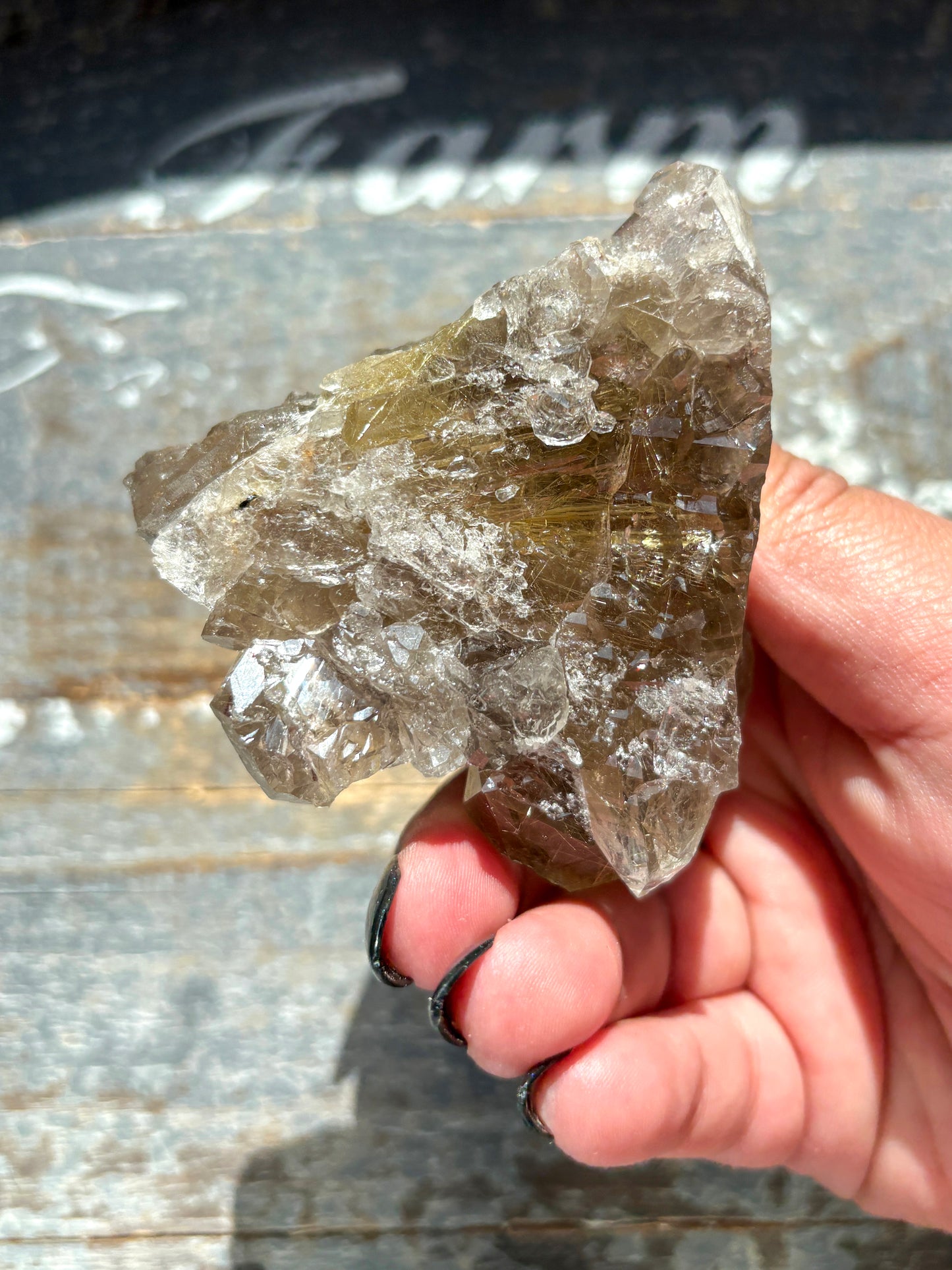 Gorgeous Golden Rutile Cluster from Brazil