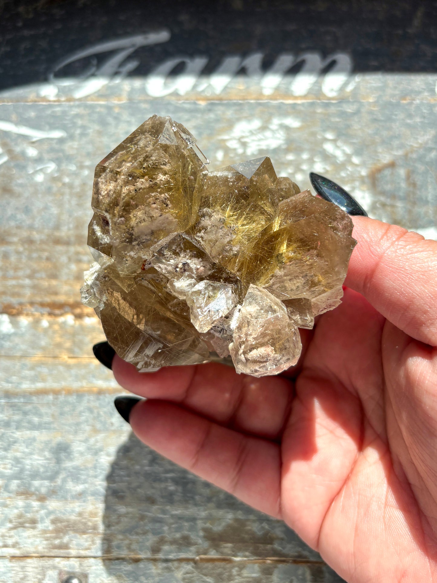 Gorgeous Golden Rutile Cluster from Brazil