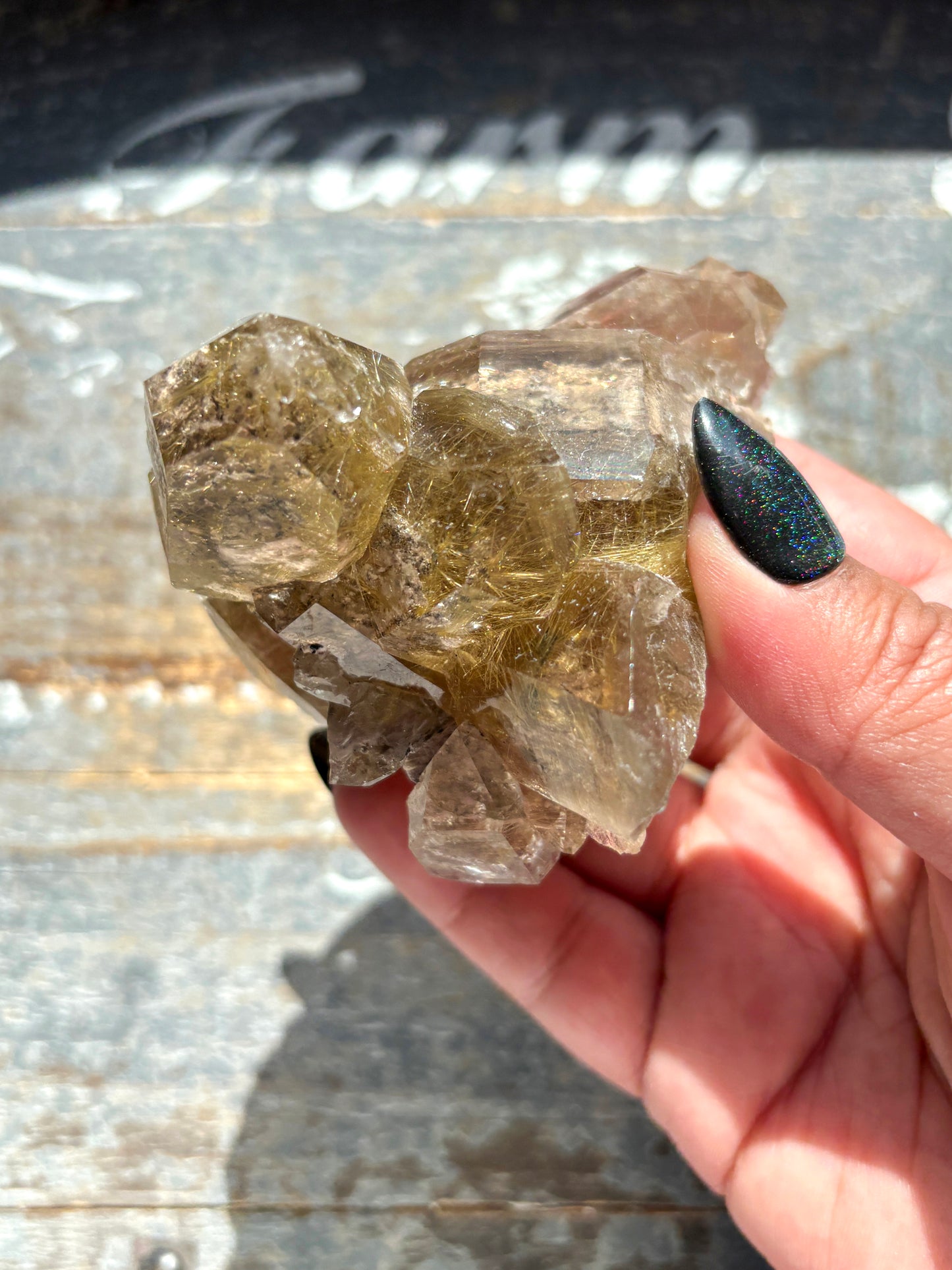 Gorgeous Golden Rutile Cluster from Brazil