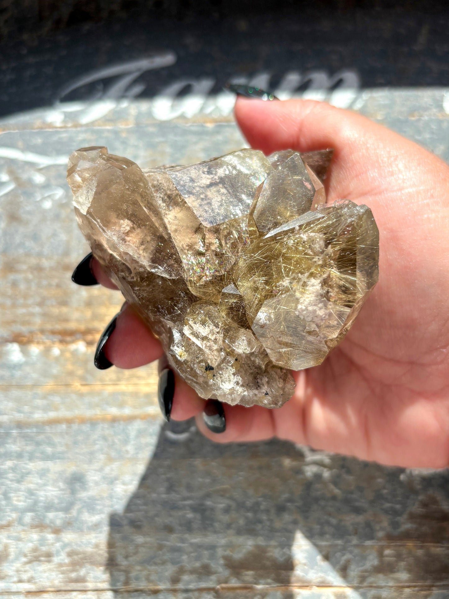 Gorgeous Golden Rutile Cluster from Brazil
