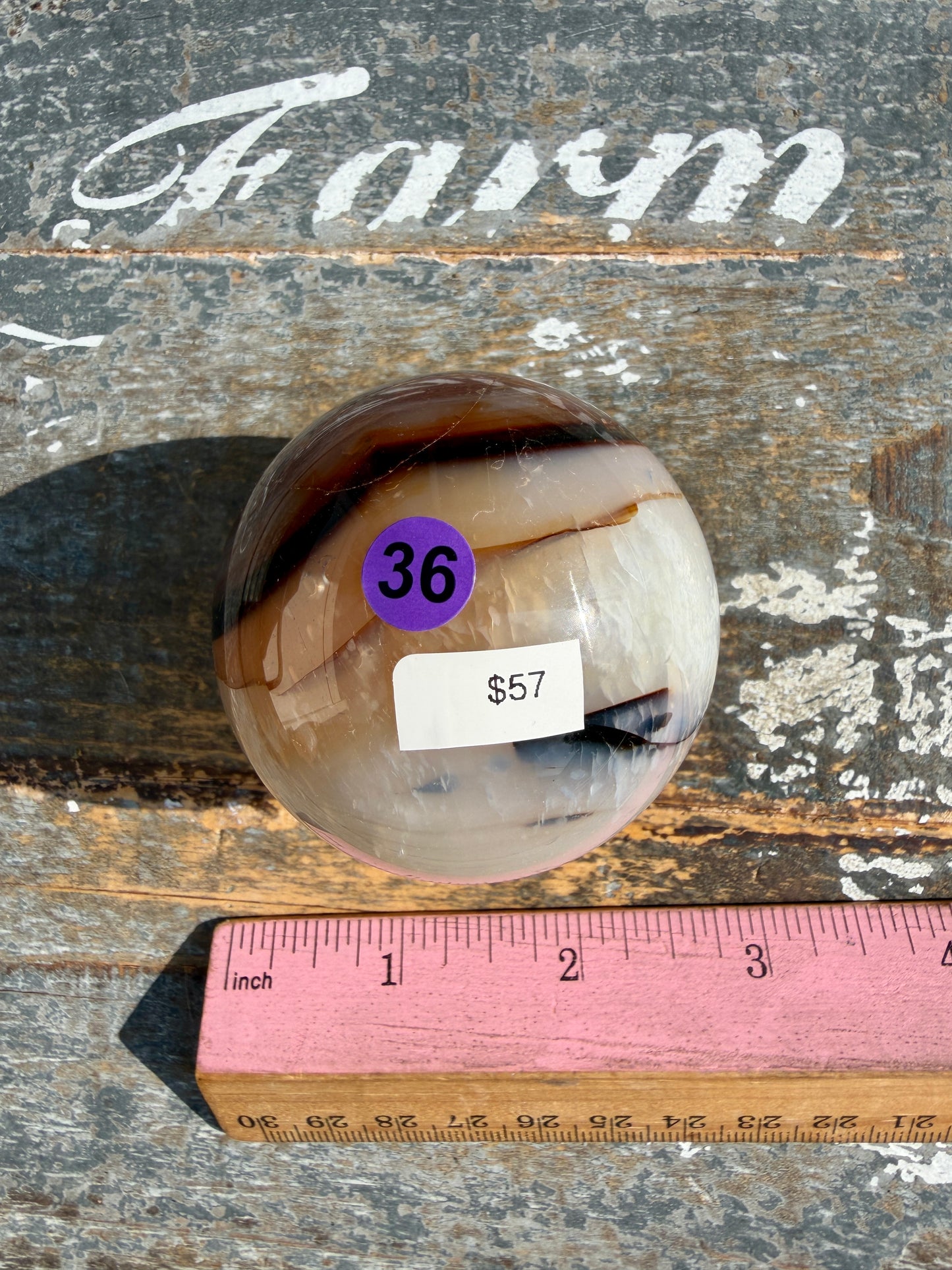 Gorgeous Carnelian/Orca Agate Sphere | Opt 36