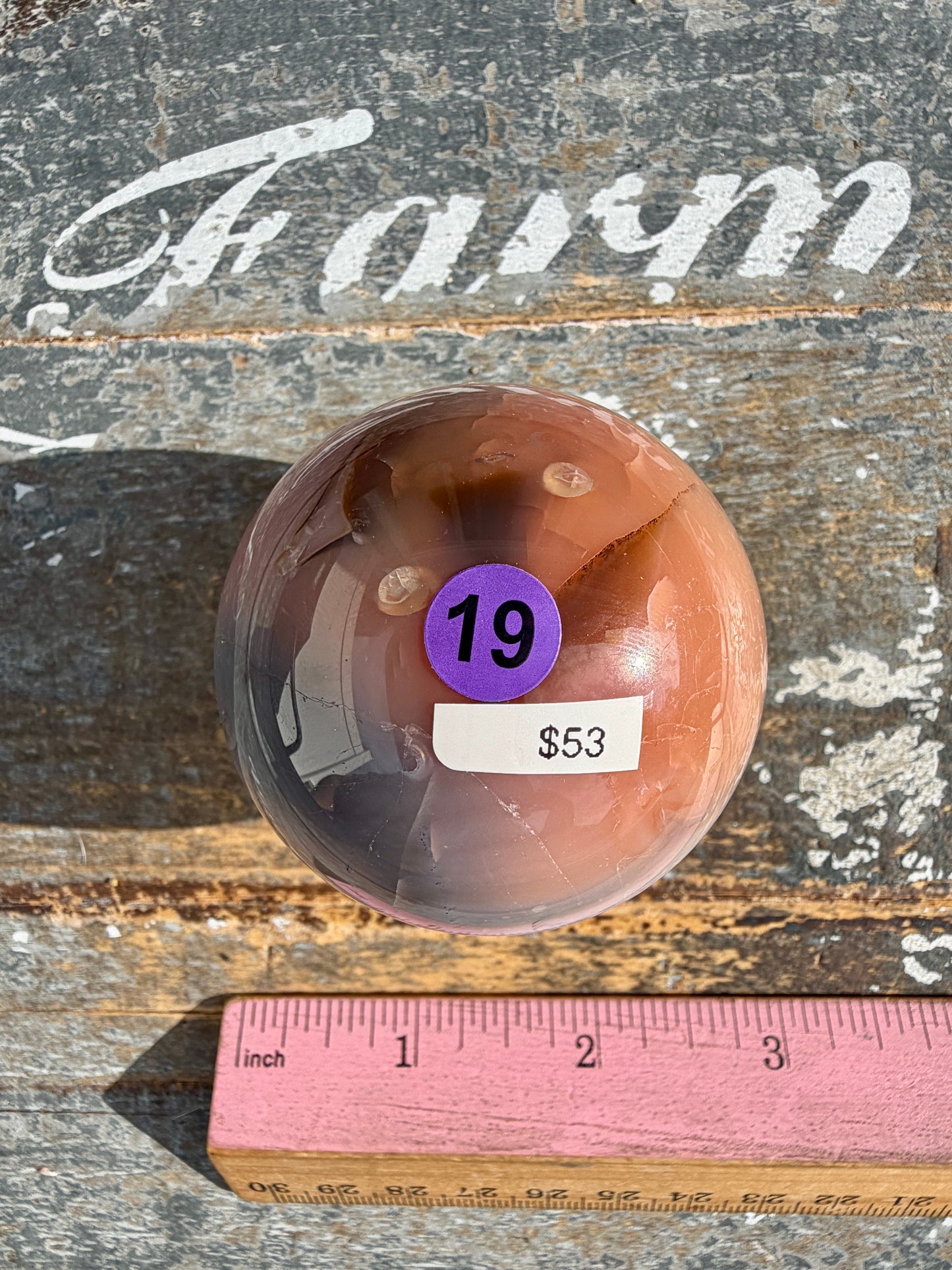 Gorgeous Carnelian/Orca Agate Sphere | Opt 19