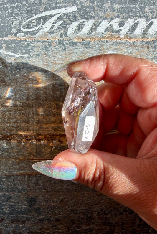 Gorgeous Powellite In Amethyst Freeform from Bahia Brazil | Opt K