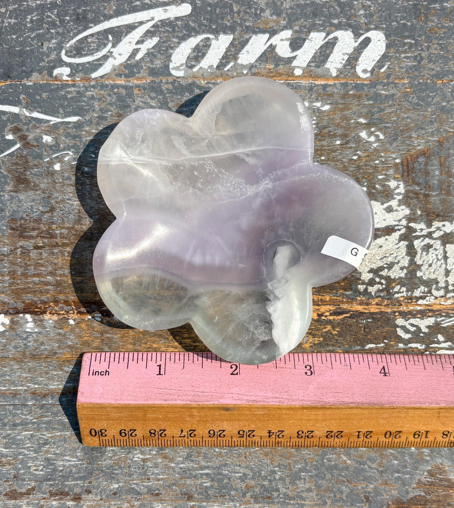 Gorgeous Yttrium Fluorite Flower Bowl | Opt G
