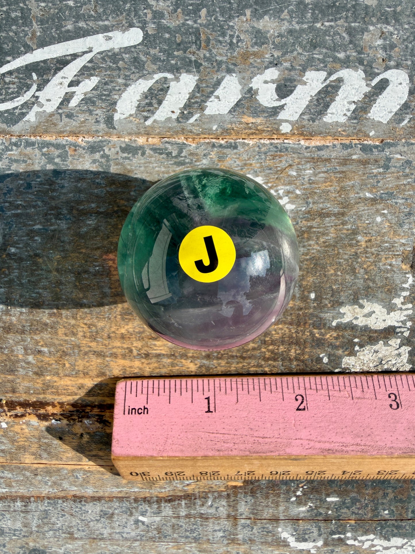 Gorgeous Rainbow Fluorite Small Sphere | Opt J