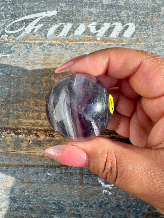 Gorgeous Rainbow Fluorite Small Sphere | Opt L