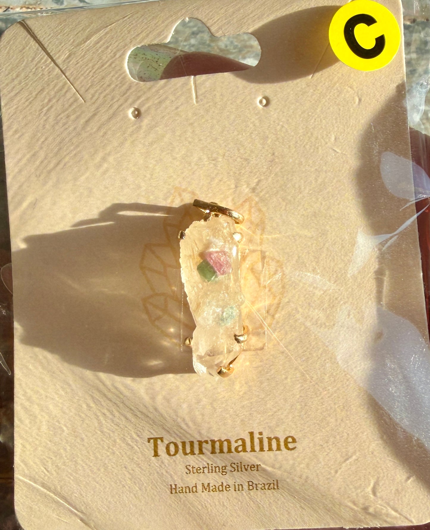 Gorgeous Watermelon Tourmaline Sterling Silver Pendant | Brazil | Opt C