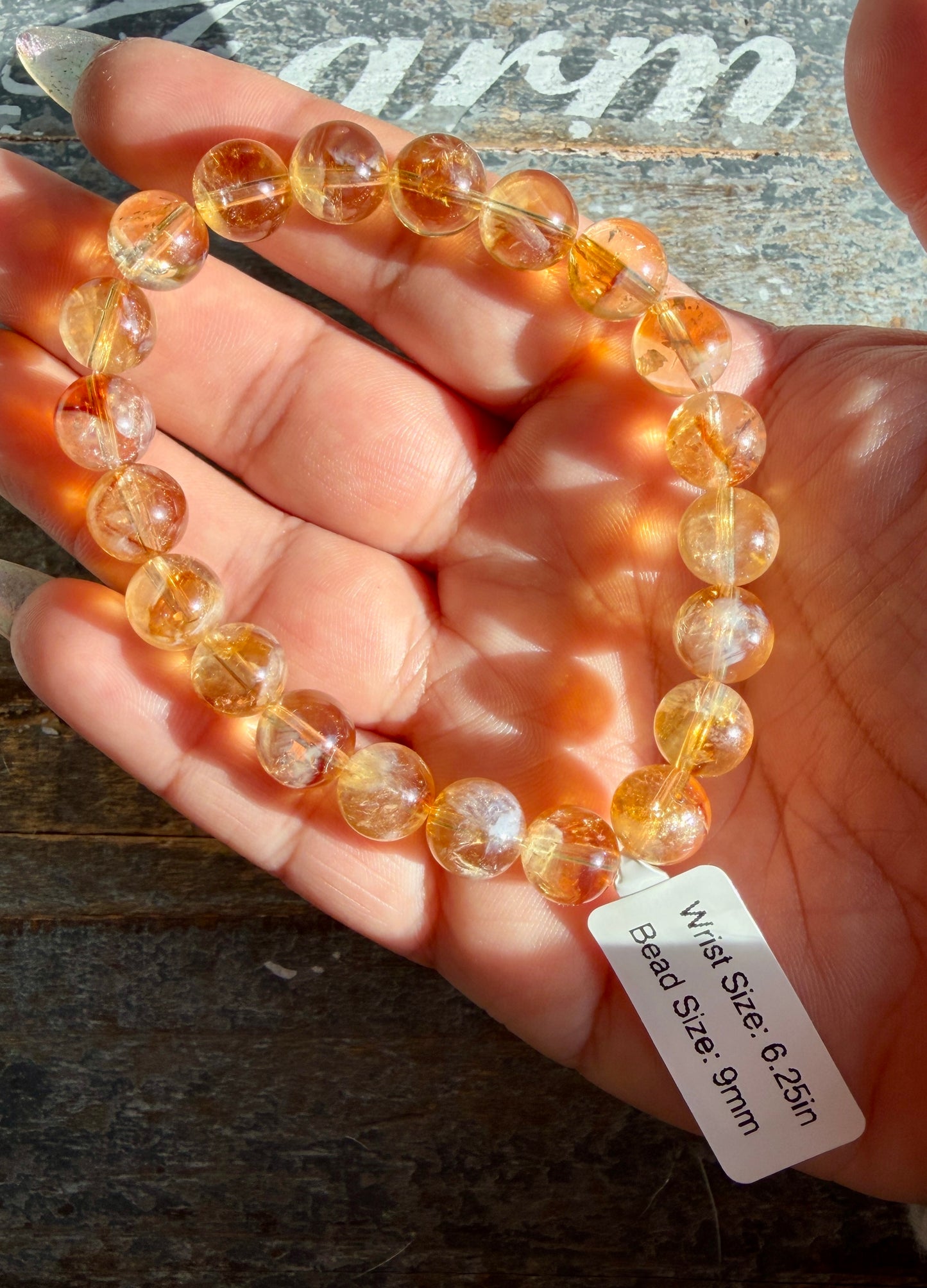 Gorgeous Heat Treated Amethyst (Citrine) | 9mm | Wrist: 6.25"