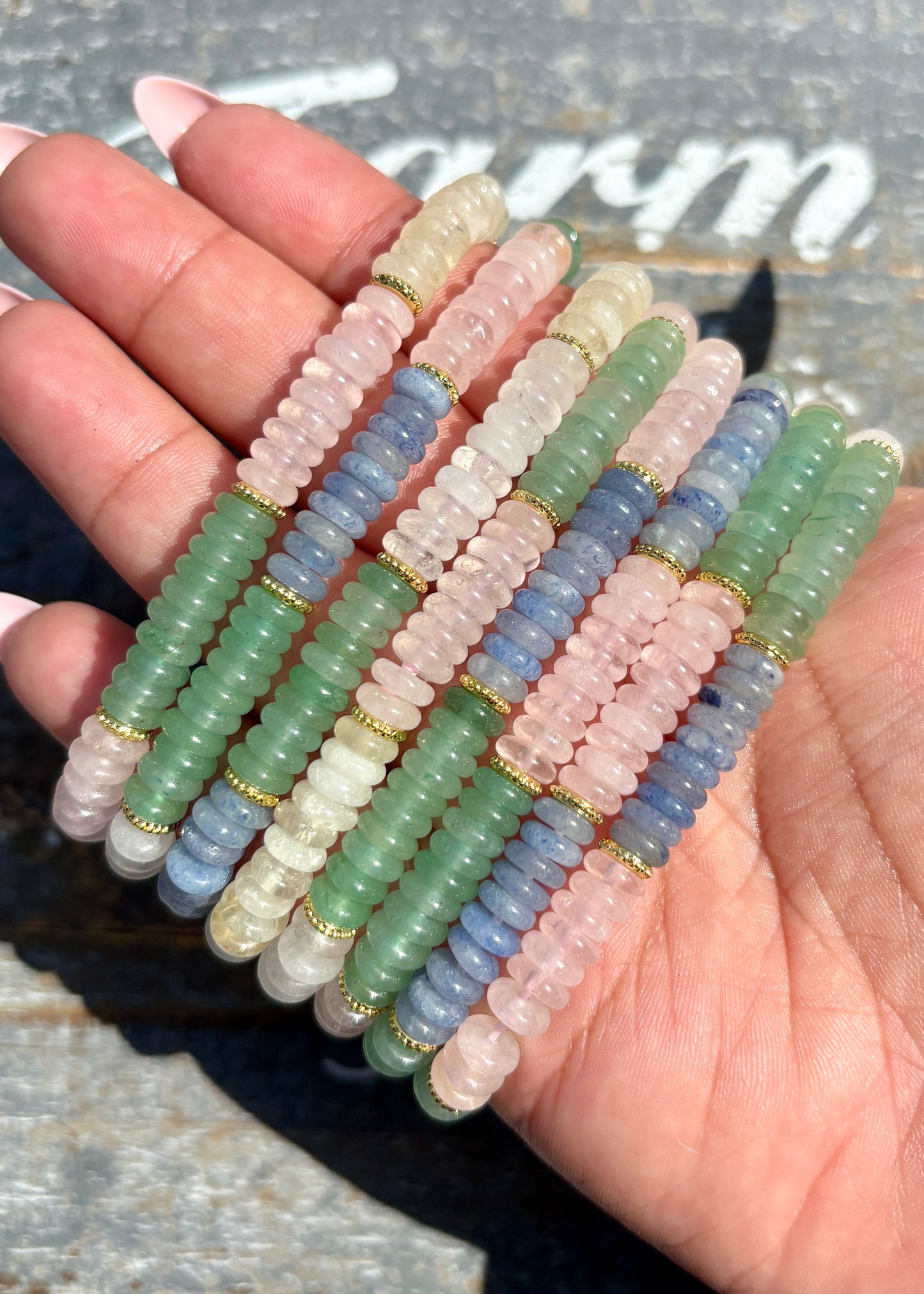 One (1) Multi Quartz Bracelet | Wrist Size 6.5" | 6mm