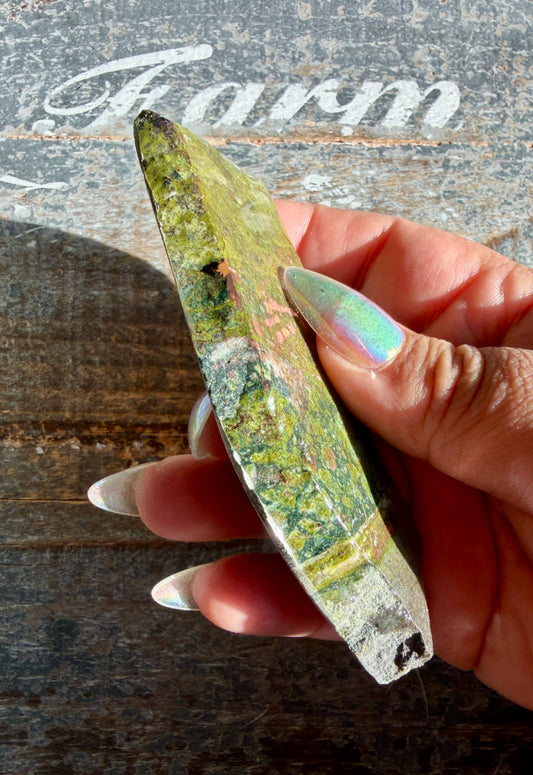 Copper in Epidote - Denver Gem Show Find | Opt D