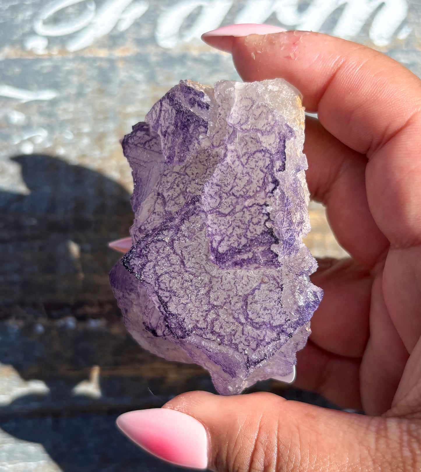 Rare "QR Code" Fluorite Specimen from China | Opt H