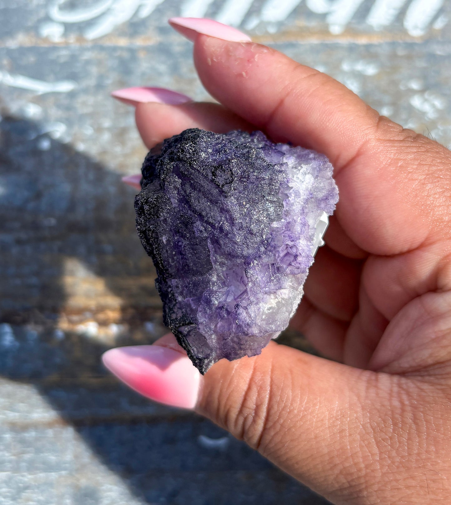 Rare "QR Code" Fluorite Specimen from China | Opt G