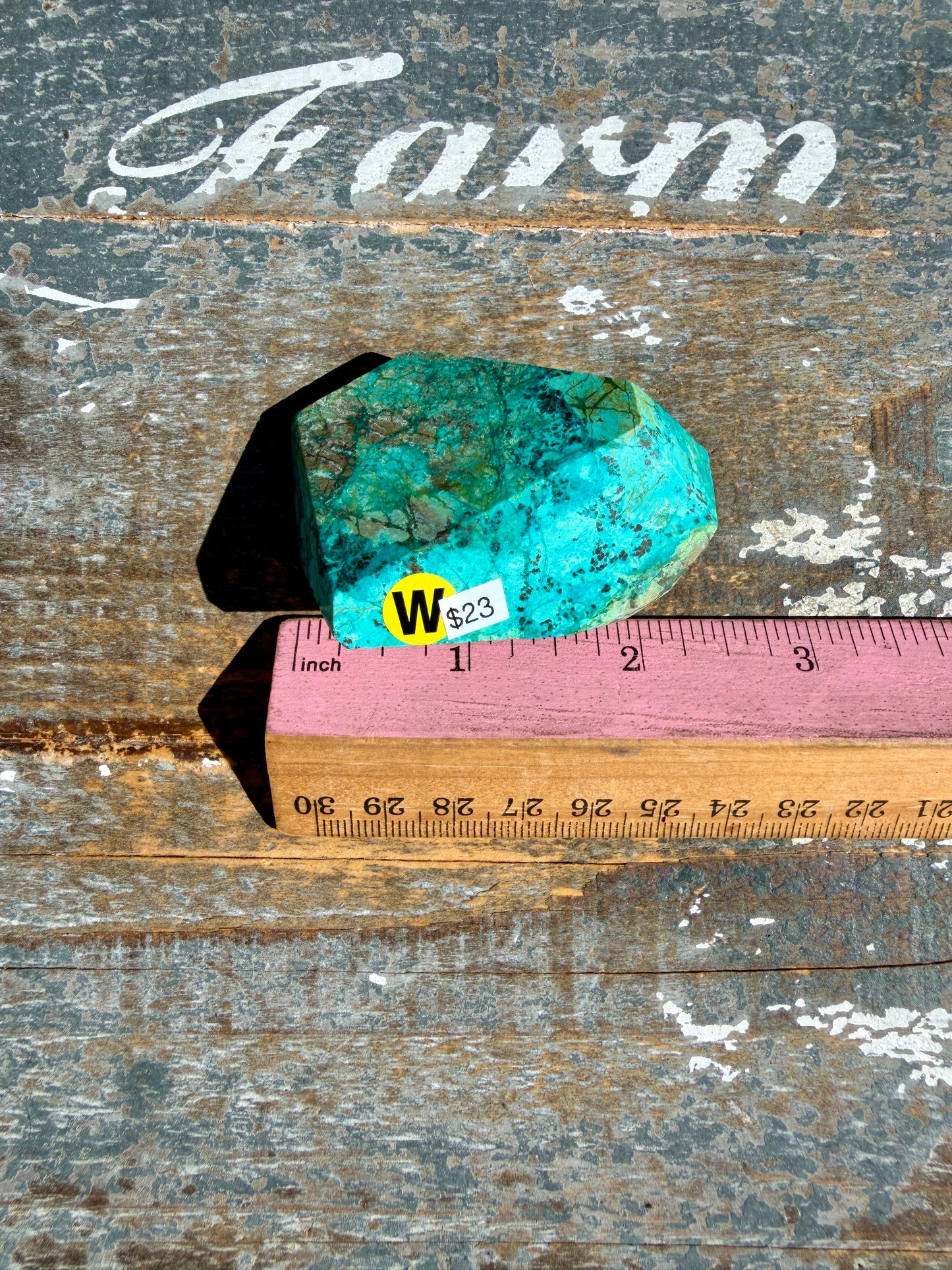 Gorgeous Chrysocolla/Azurite Freeform from Peru | Opt W