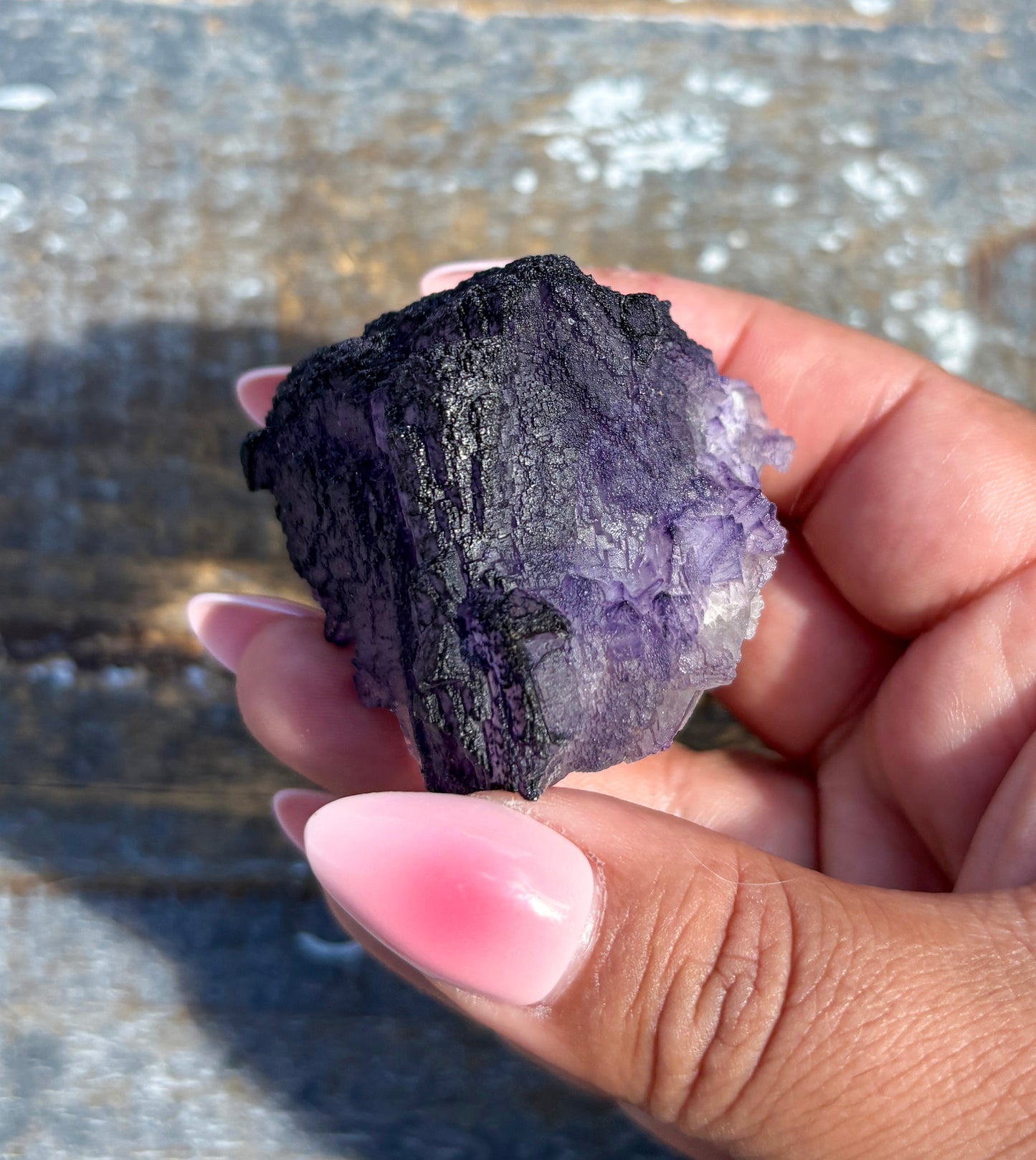 Rare "QR Code" Fluorite Specimen from China | Opt G