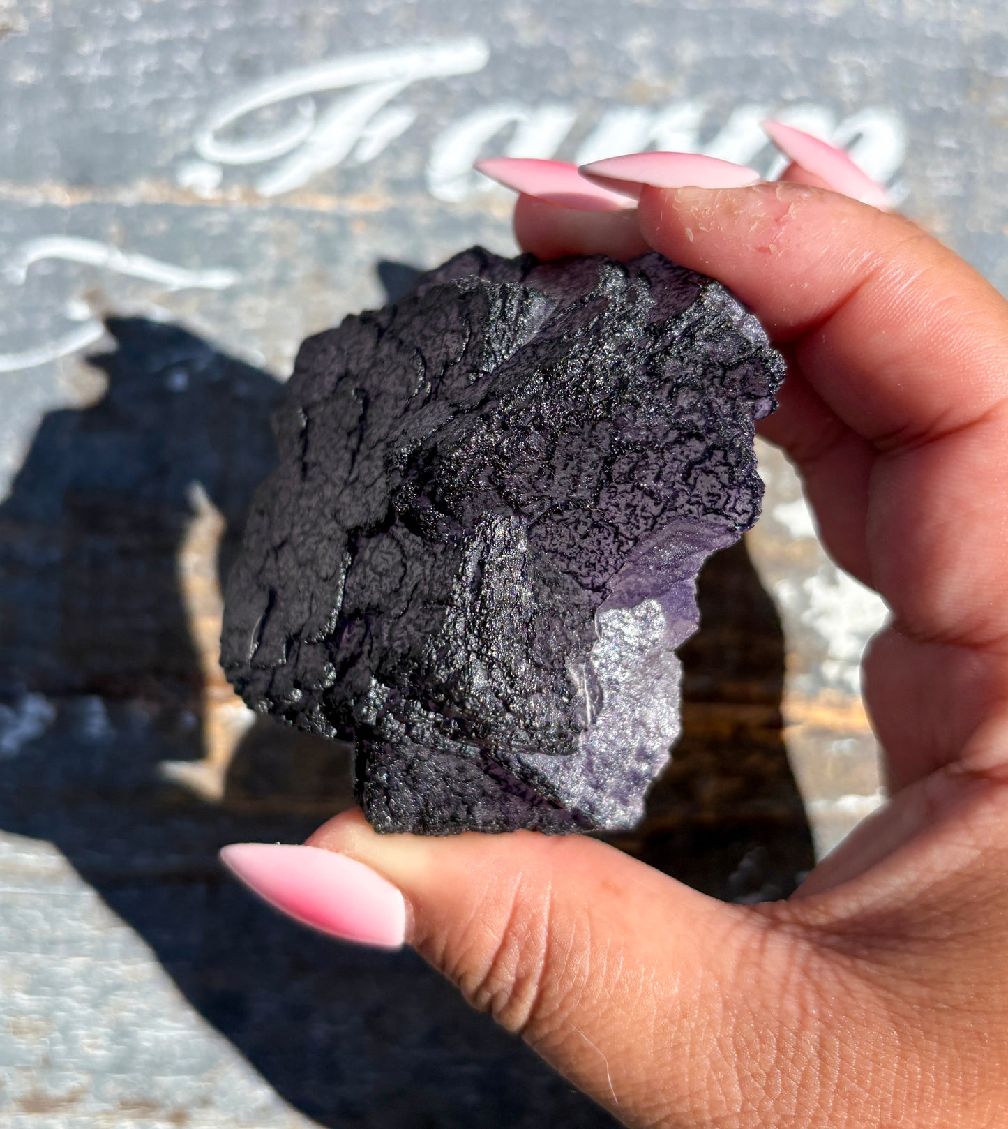 Rare "QR Code" Fluorite Specimen from China | Opt E