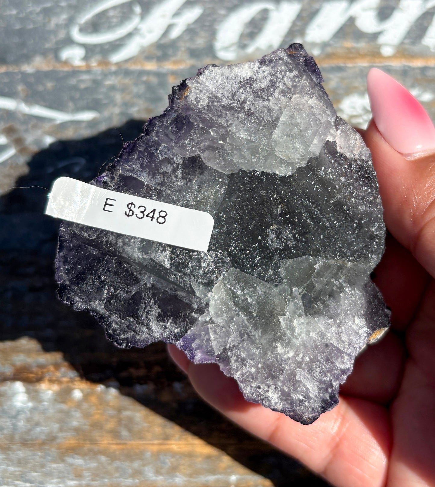 Rare "QR Code" Fluorite Specimen from China | Opt E