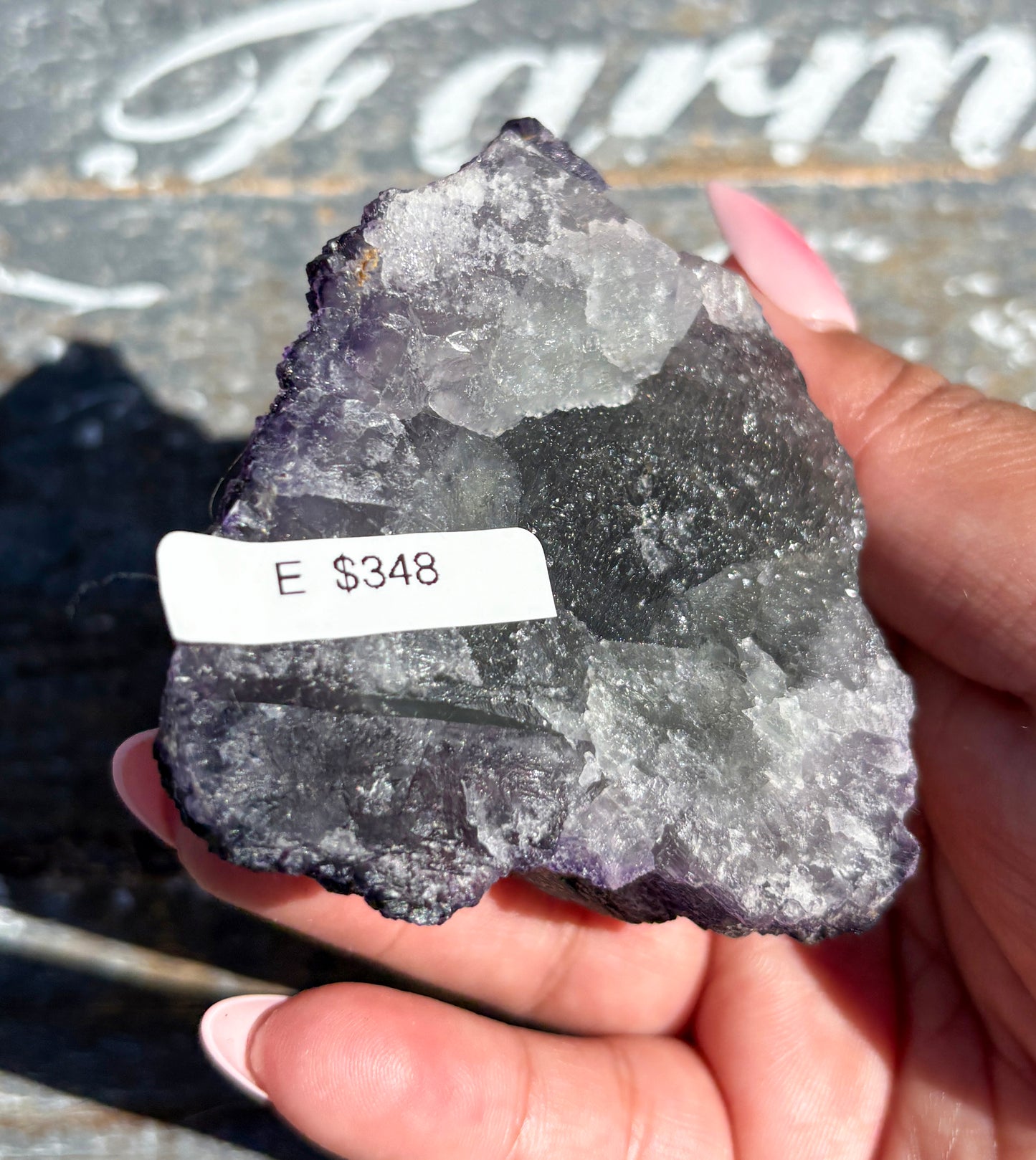 Rare "QR Code" Fluorite Specimen from China | Opt E