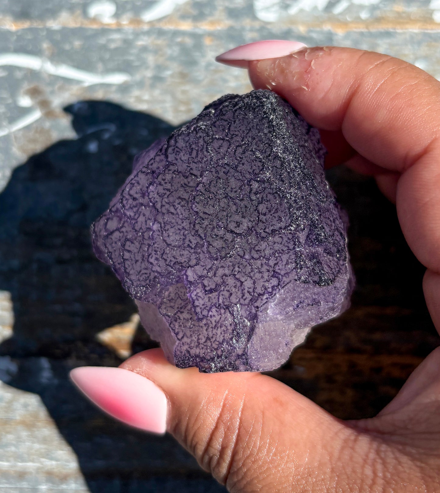 Rare "QR Code" Fluorite Specimen from China | Opt F