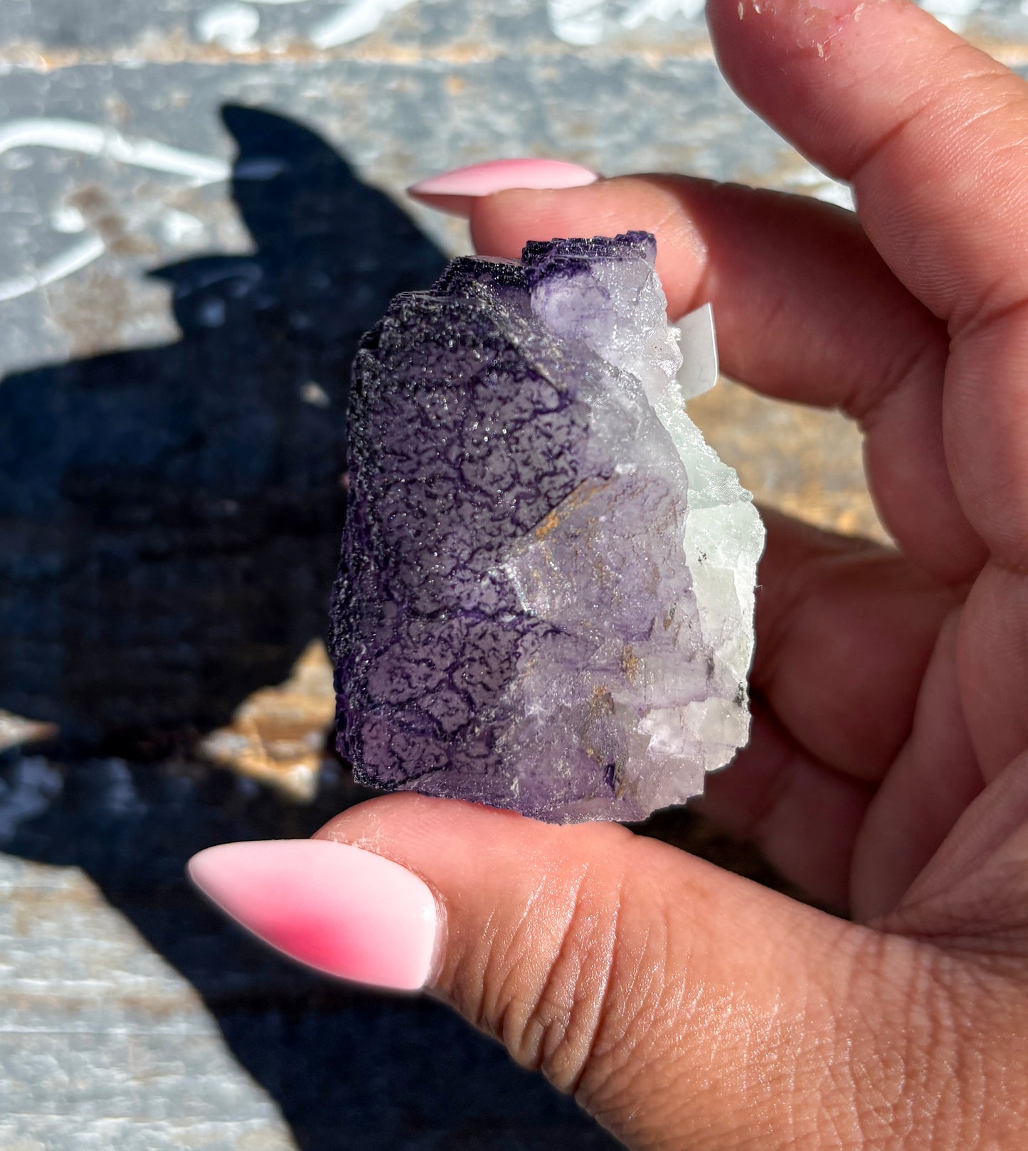 Rare "QR Code" Fluorite Specimen from China | Opt F