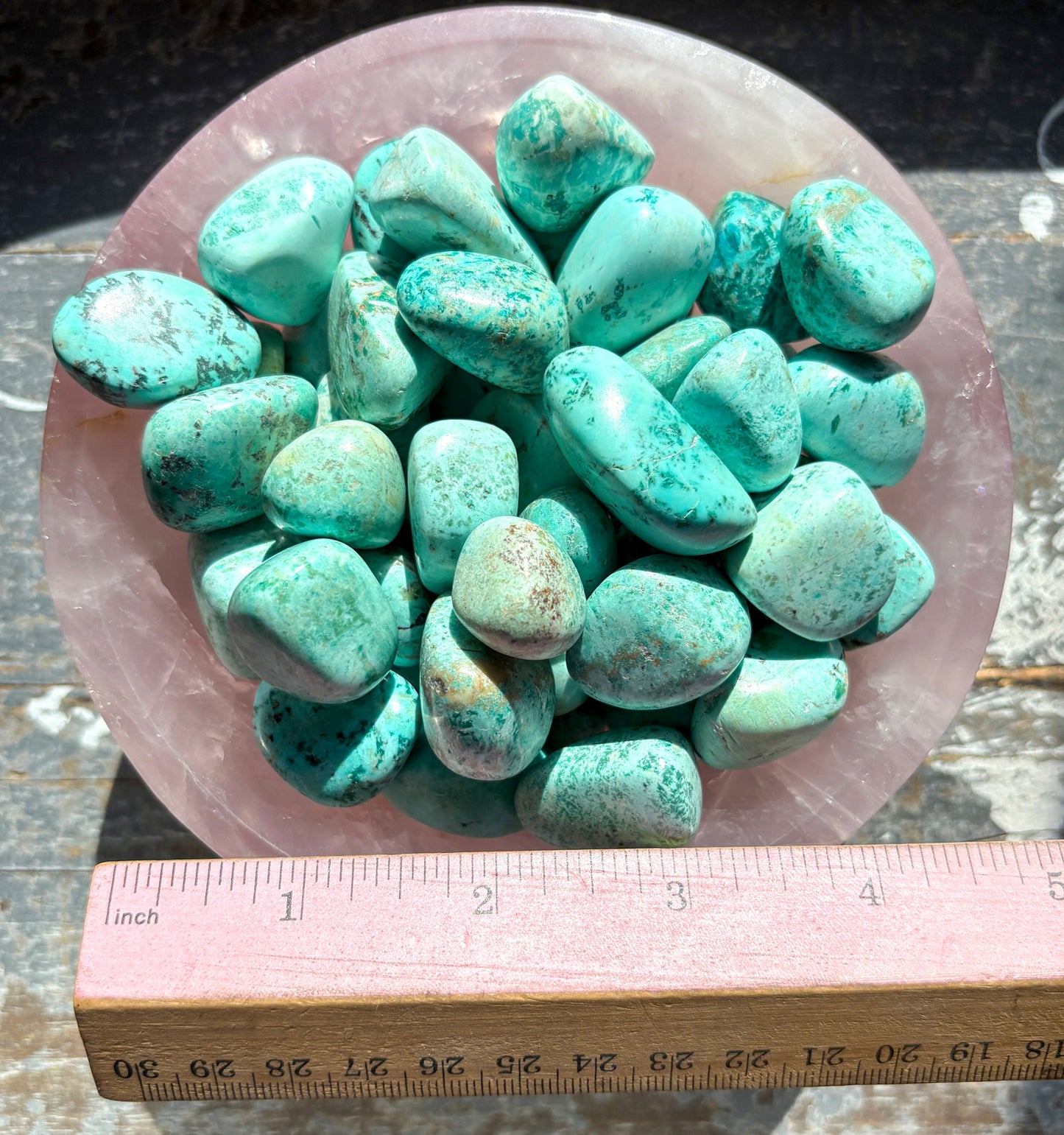 One (1) Gorgeous Seafoam Chrysocolla Tumble from Peru | Intuitively Chosen