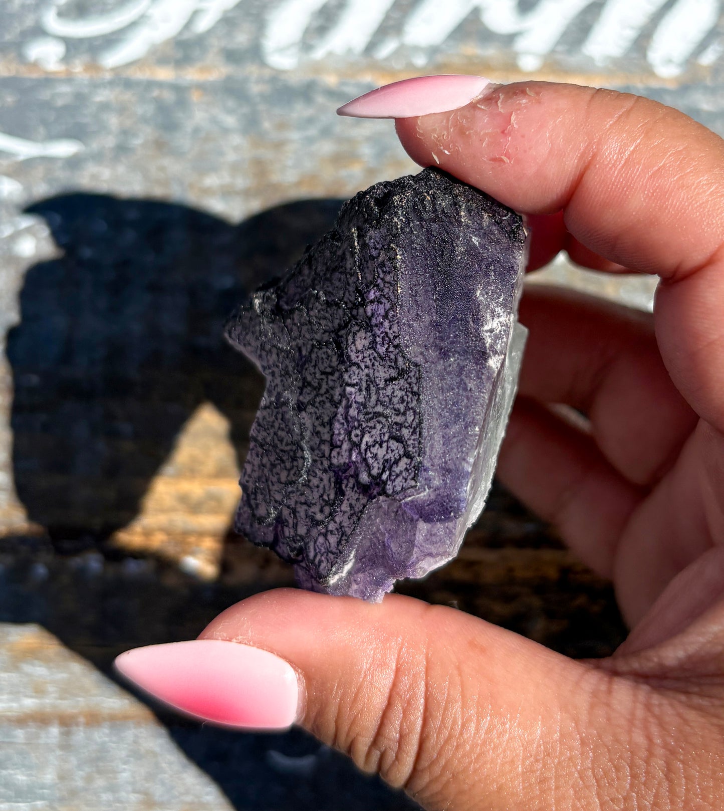 Rare "QR Code" Fluorite Specimen from China | Opt D