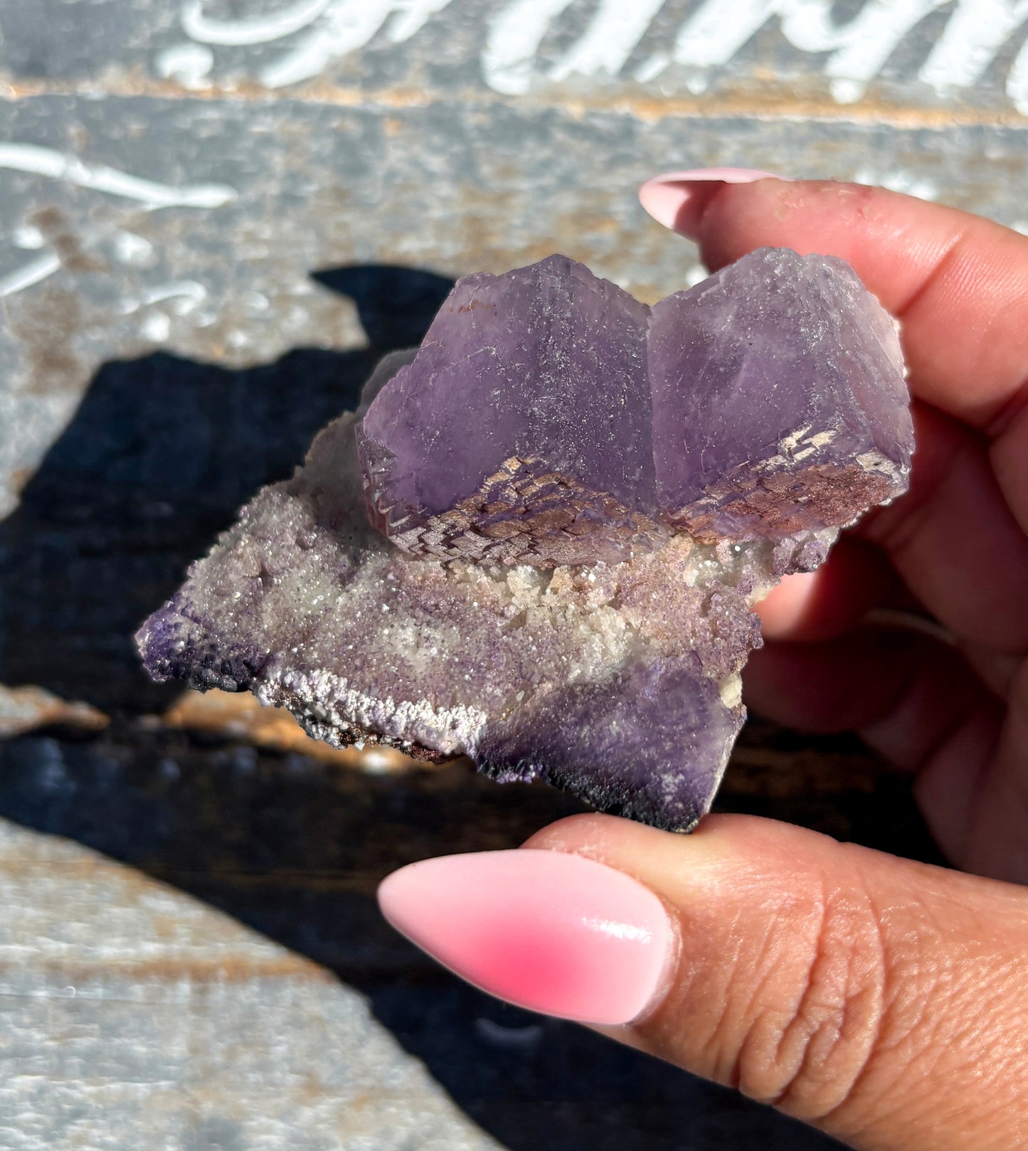Rare "QR Code" Fluorite Specimen from China | Opt A