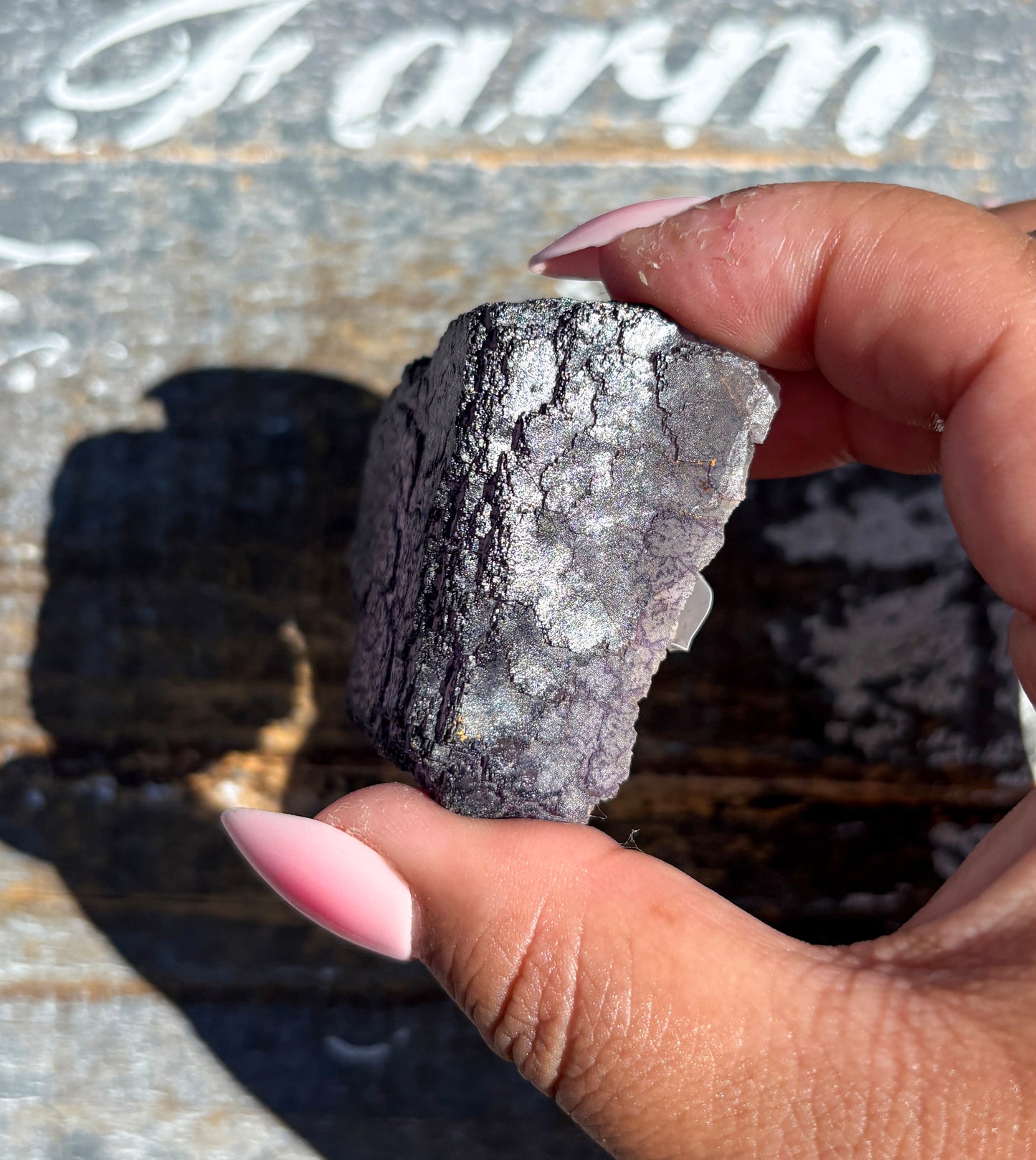 Rare "QR Code" Fluorite Specimen from China | Opt B