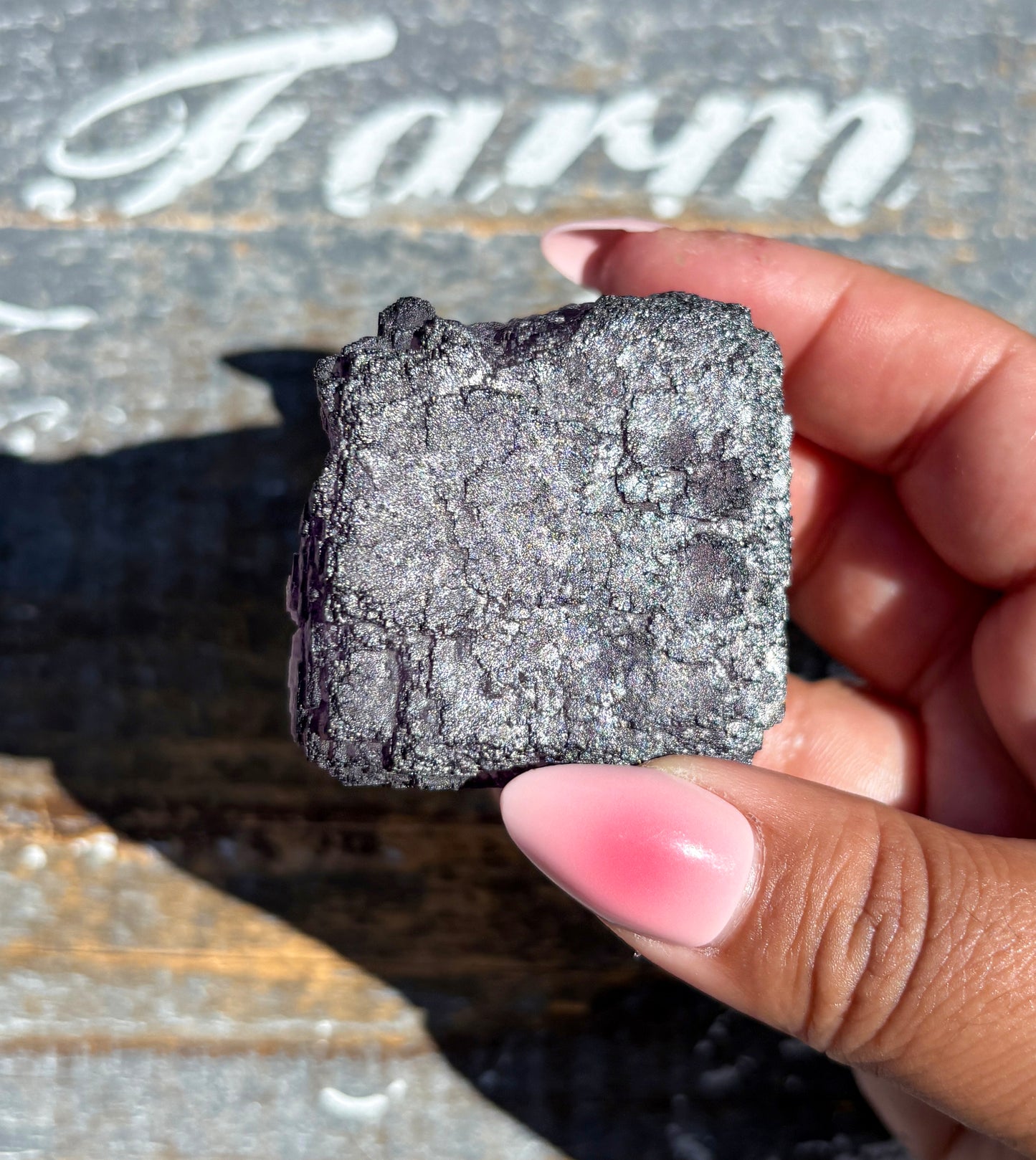 Rare "QR Code" Fluorite Specimen from China | Opt B