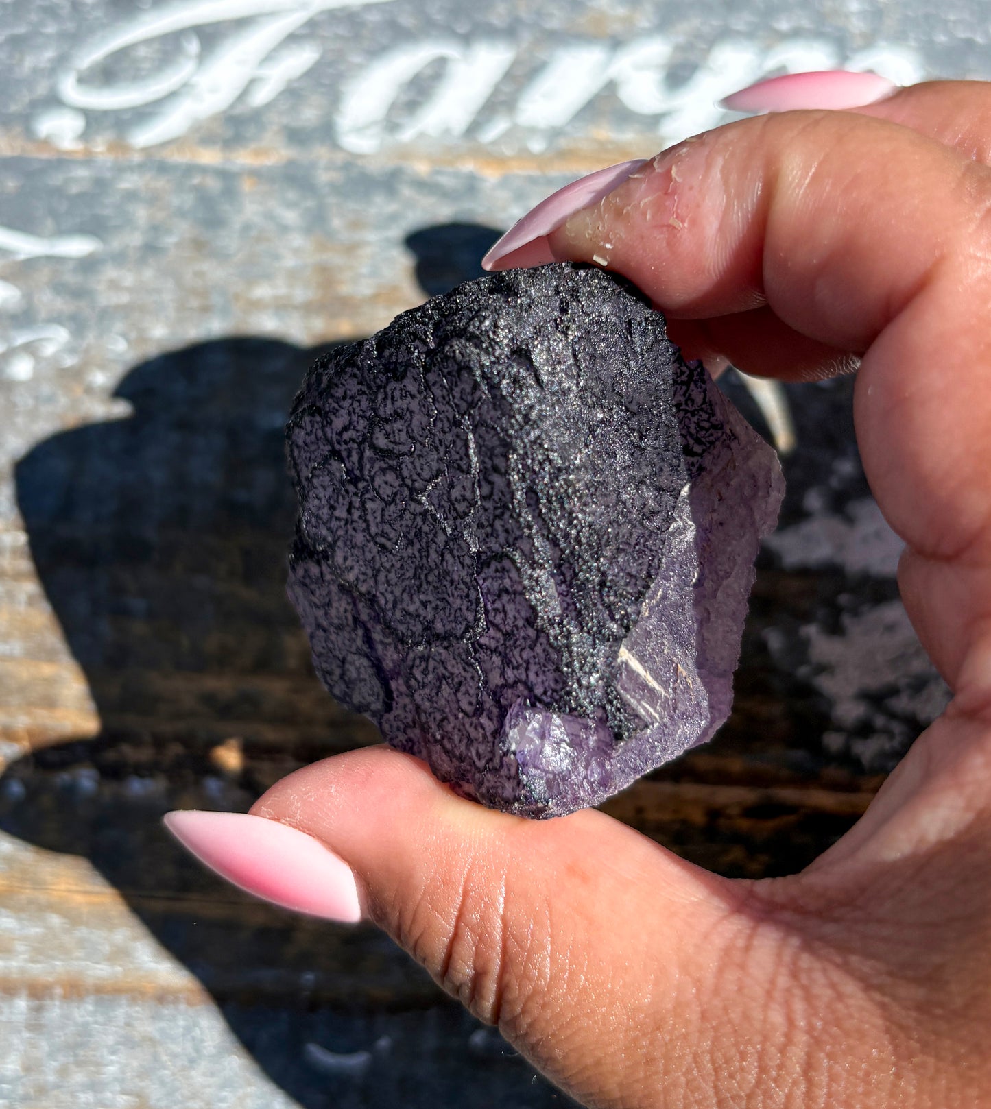Rare "QR Code" Fluorite Specimen from China | Opt I