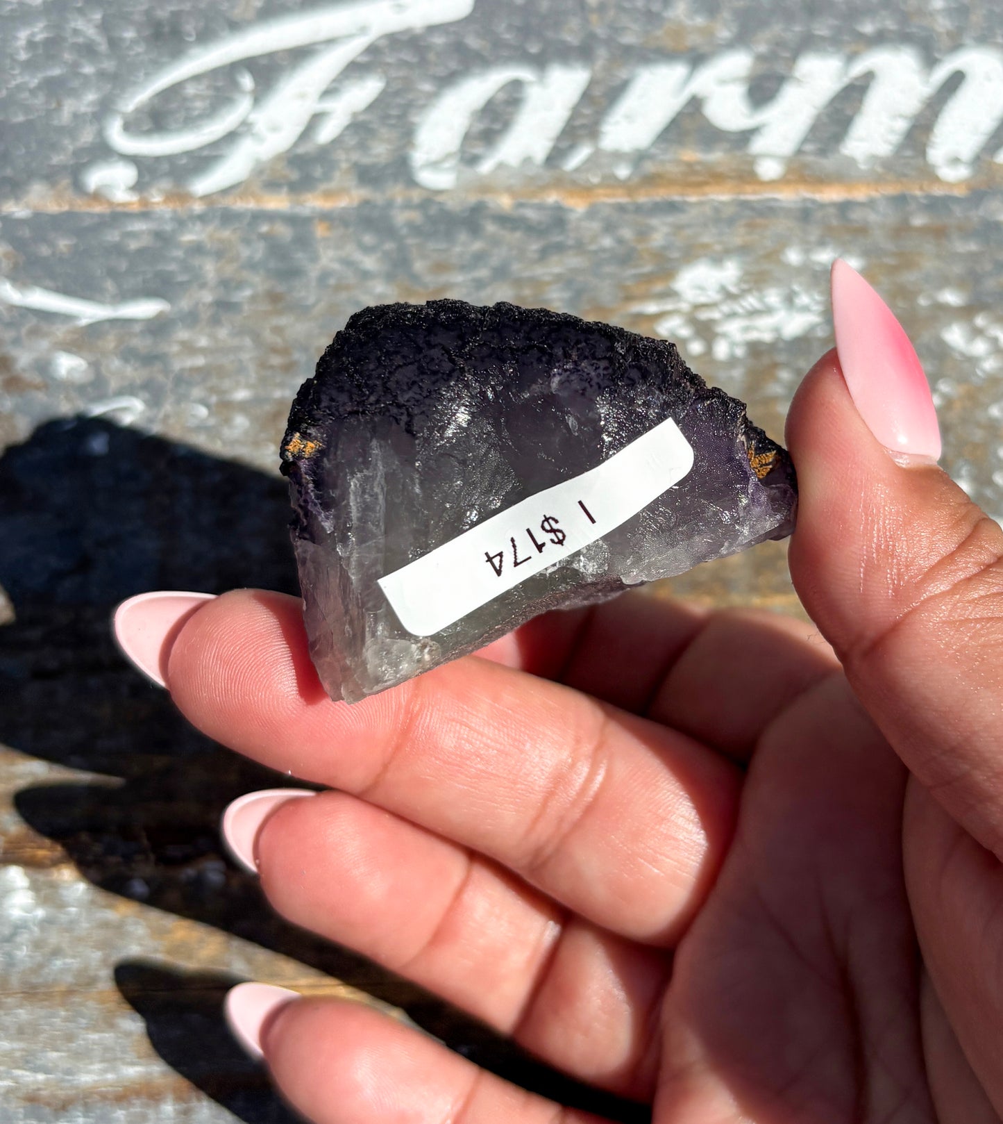 Rare "QR Code" Fluorite Specimen from China | Opt I