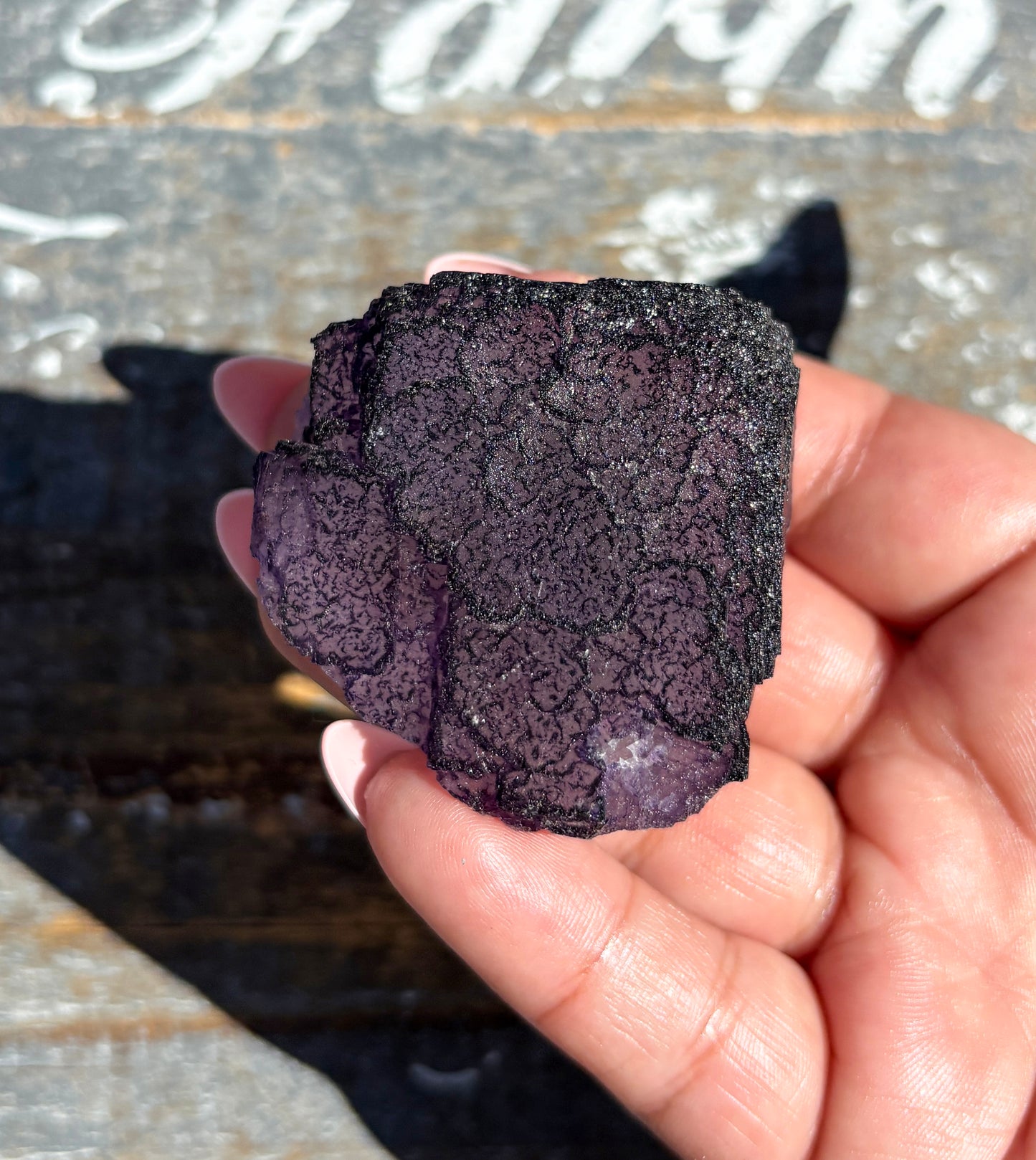 Rare "QR Code" Fluorite Specimen from China | Opt I